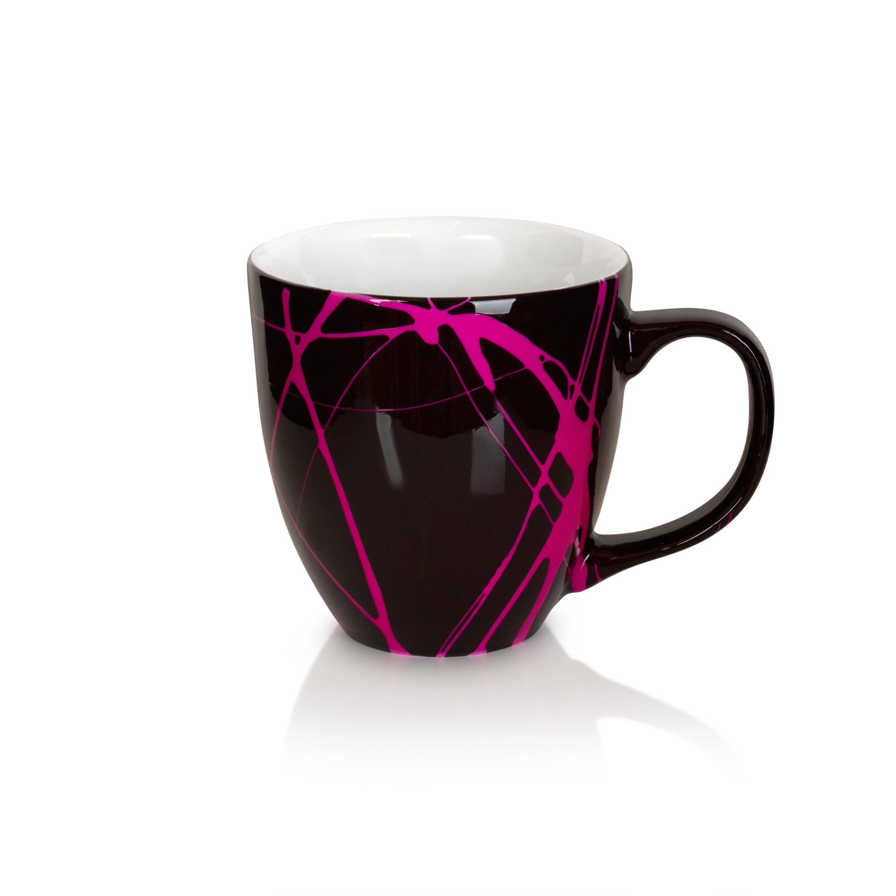 Mahlwerck Manufaktur Teeschale Jumbotasse, 100% Porzellan, Freaky Pink klimaneutral