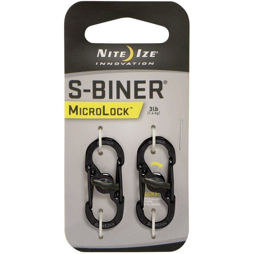 Nite Ize Tunnelzelt NITE Ize NI-LSBM-01-2R3 Karabiner MicroLock S-Biner 2 35 mm x 15 mm