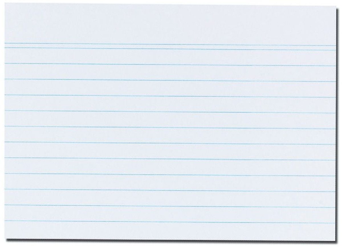 Herlitz Индекс карты Индекс карты A6 liniert weiß VE=100 Stück