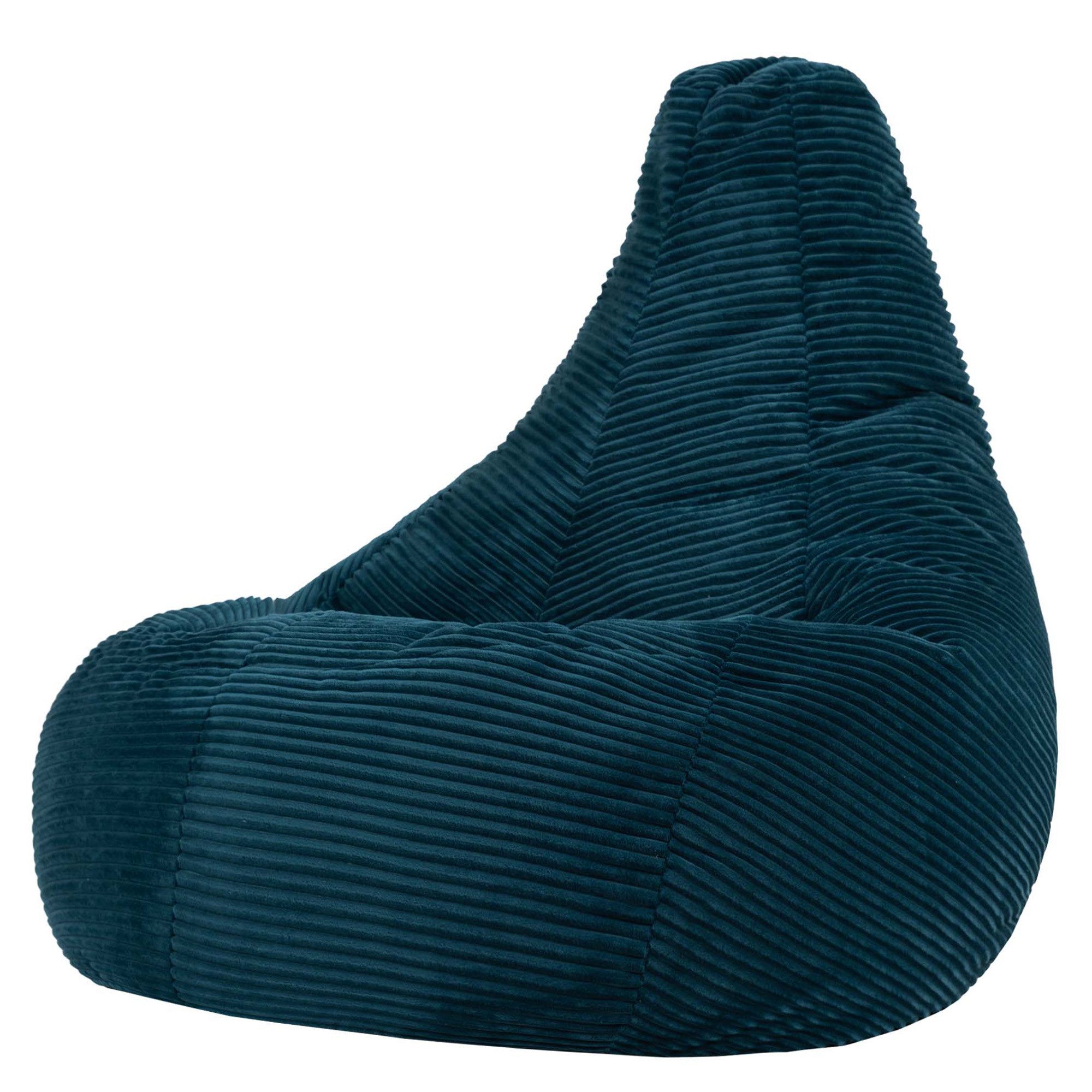 icon Sitzsack Sessel mit Liege XXL aus Cord „Dalton“, Sitzsack XXL Gaming Sitzsack, Made in Germany, für Erwachsene & Kinder