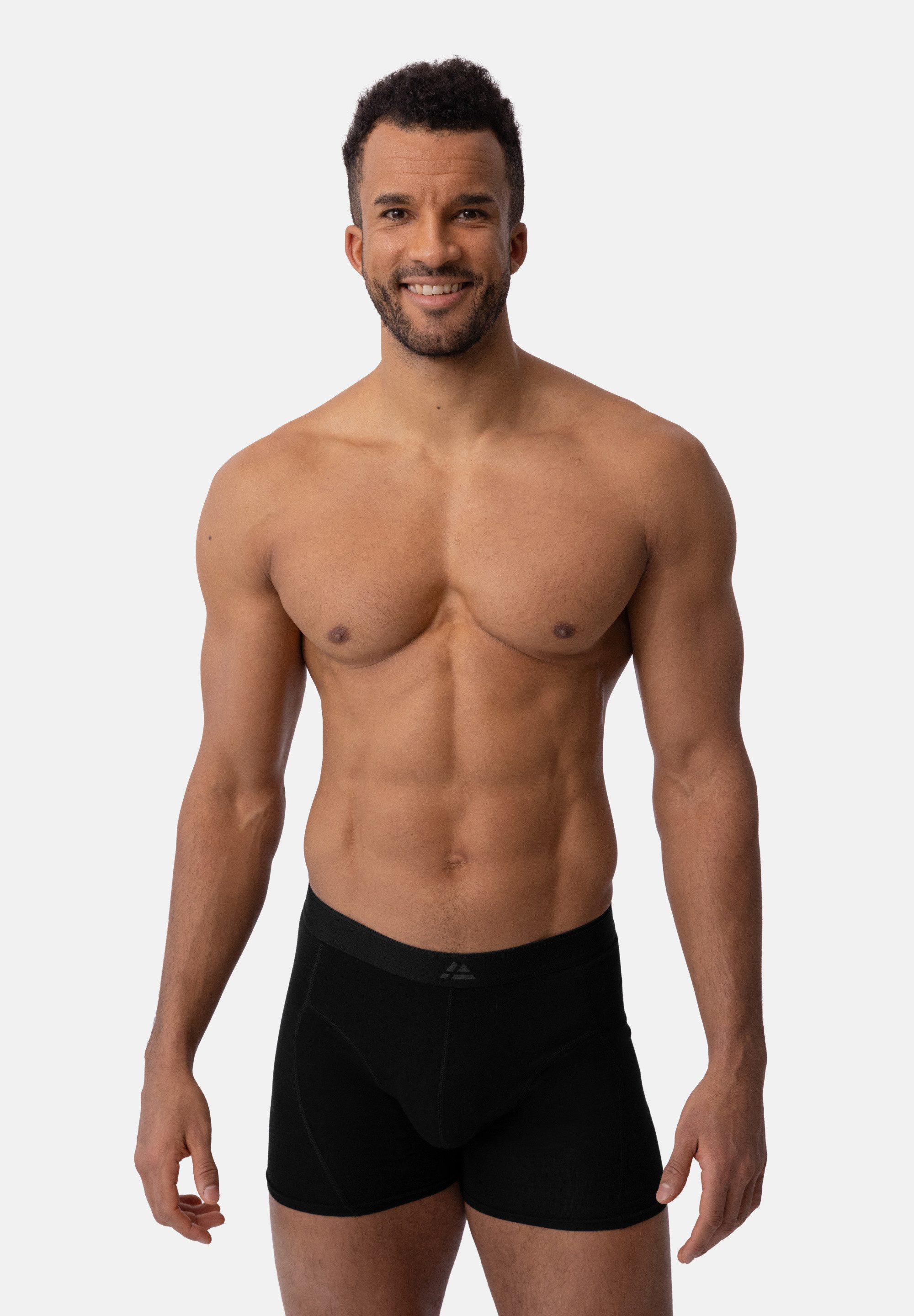 DANISH ENDURANCE Boxershorts Bamboo Trunks 6St Superweich mit elastischem Bund, Bambus Unterhosen für Herren