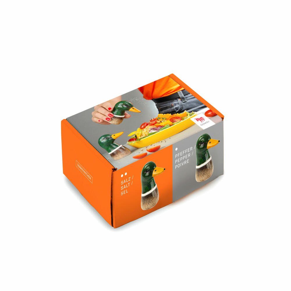 Donkey Products Salz- / Pfefferstreuer Set Spicy Ducks 2-tlg., (Set, 2-tlg)