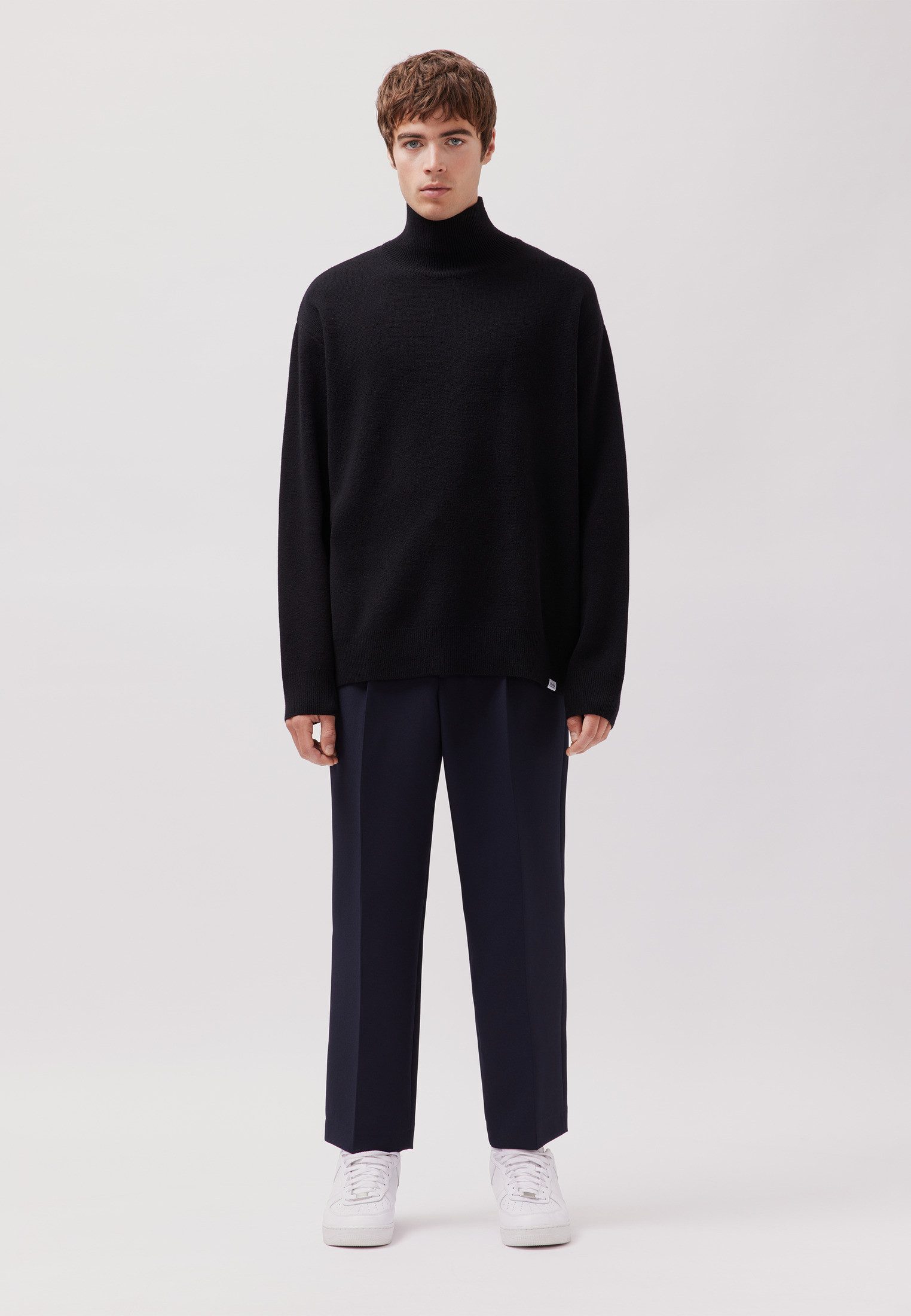 studio seidensticker Strickpullover 1/1 Stehkragen Uni