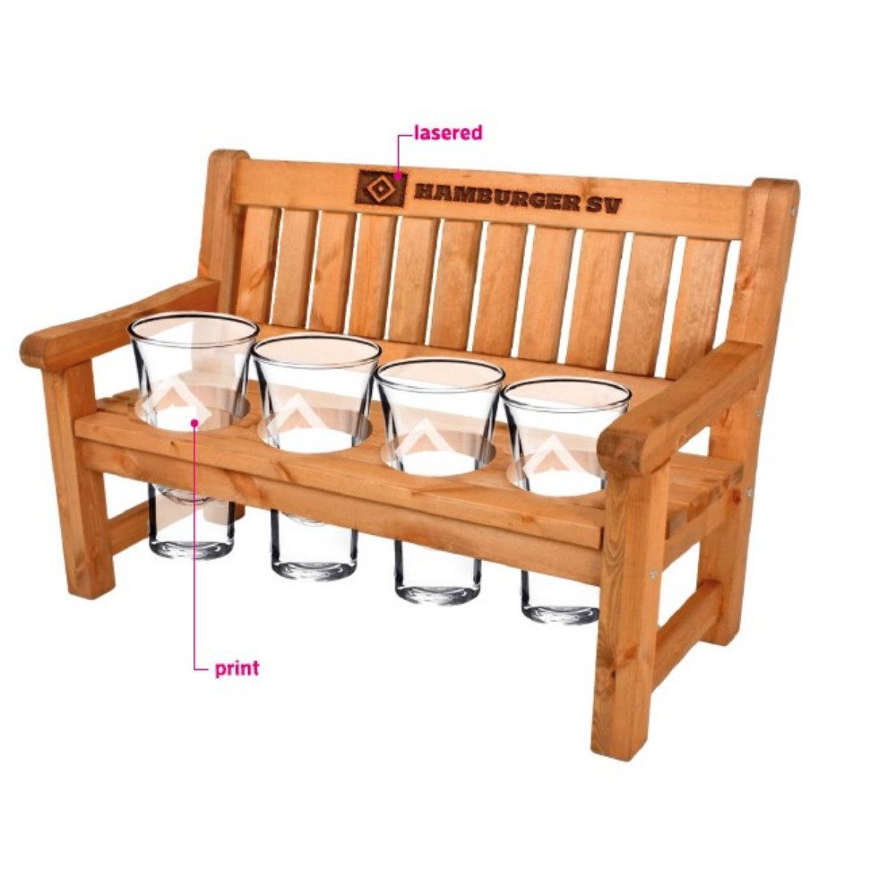VertriebsArena GmbH Glas HSV Schnapsbank, Glas, Holz