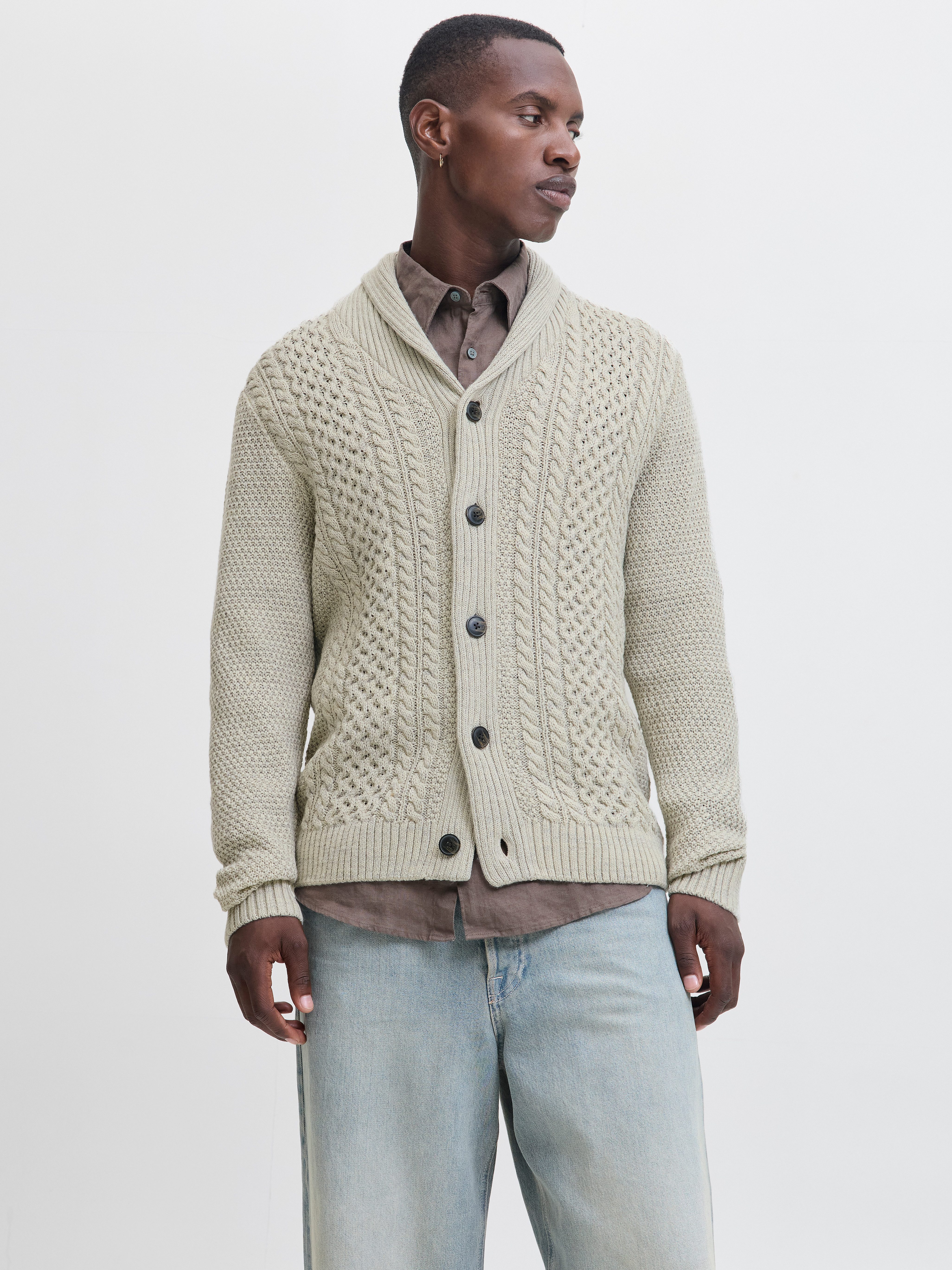 Jack & Jones Strickpullover JJPAUL KNIT SHAWL CARDIGAN günstig online kaufen