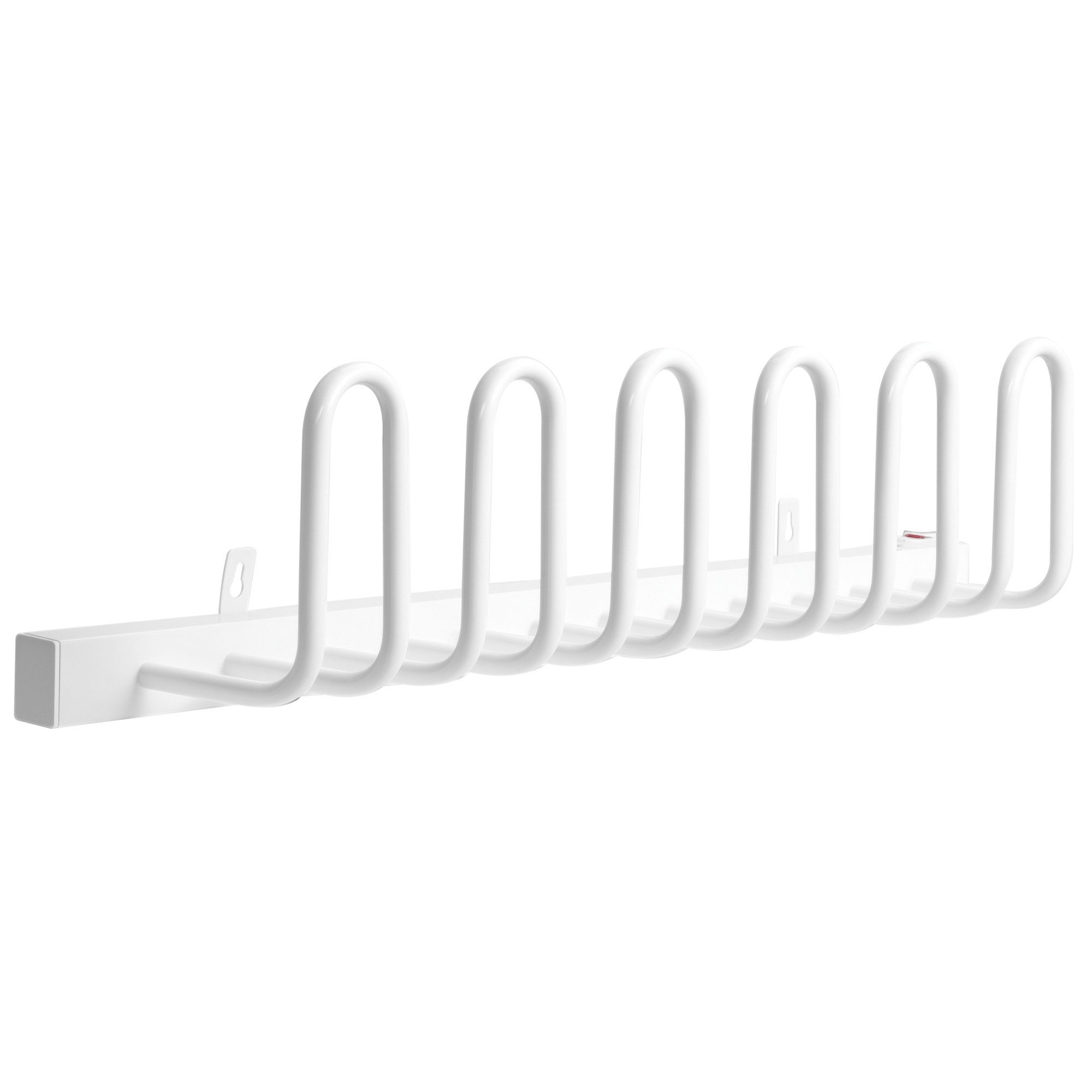 HOMCOM Schuhtrockner Temperatur bis 55° C, Stahl, 76 x 13 x 17cm, 60 W, Wandmontage