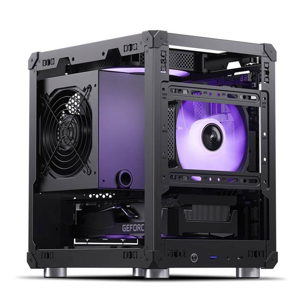 Jonsbo PC-Gehäuse C6 Micro-ATX Gehäuse C6 Black