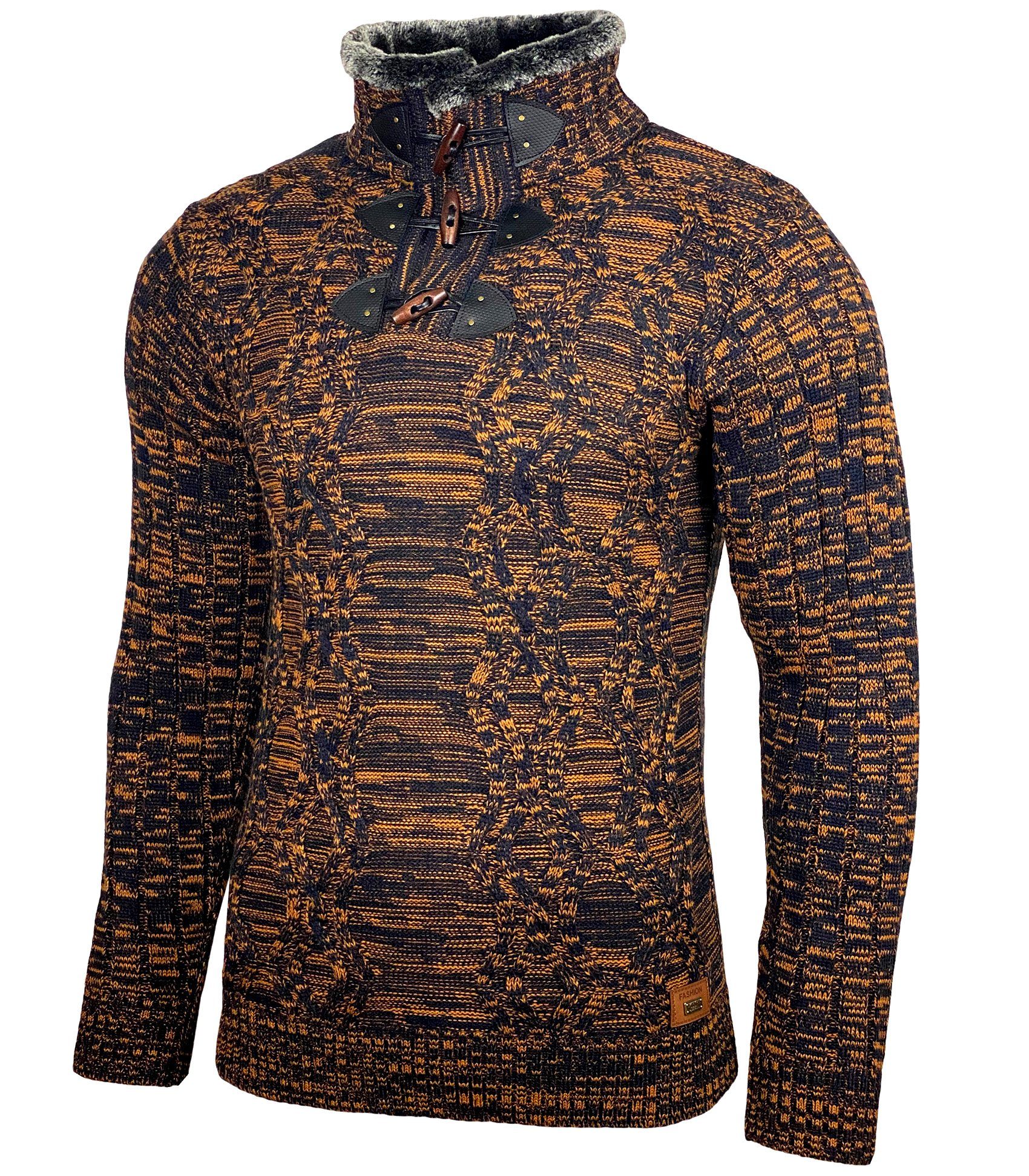 Baxboy Strickpullover Baxboy Herren Pullover Hoher günstig online kaufen