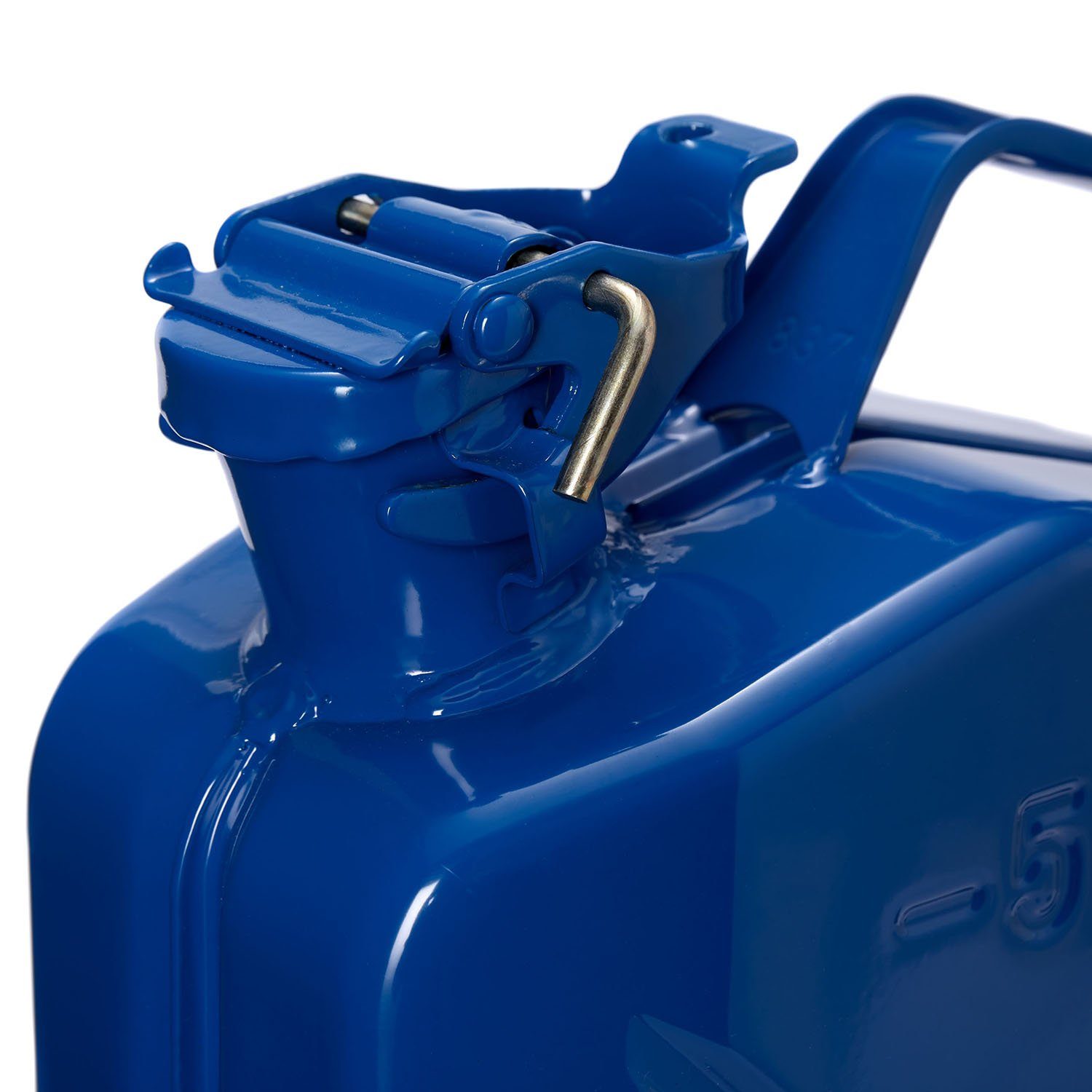 Un-Zulassung Lumaland & Benzin Oxid7 5L Diesel Benzinkanister Metall-Kraftstoffkanister Blau,