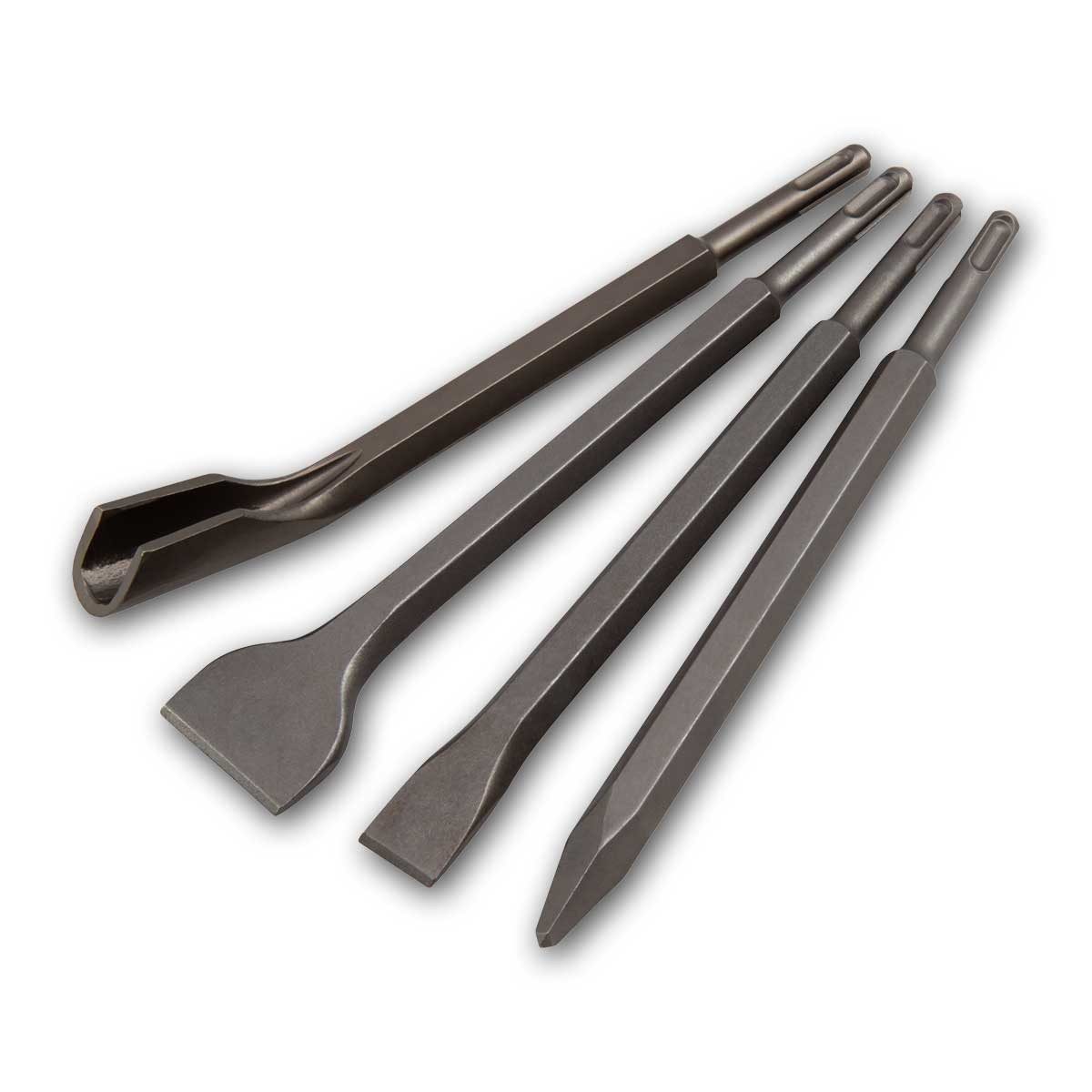 McPower Bohr-Meißel-Set SDS Meißel-Set 4-teilig, für Bohrhammer