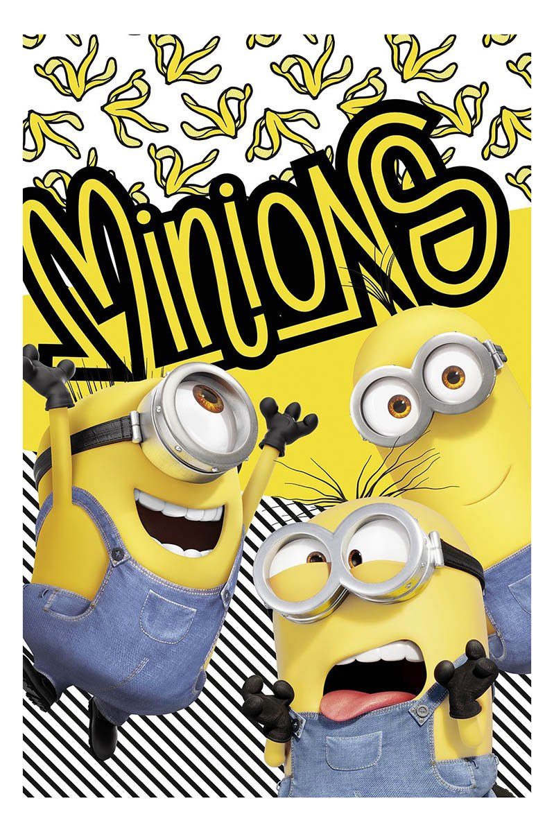 Babydecke Fleecedecke Minions, Kinder Kuscheldecke, 100 günstig online kaufen
