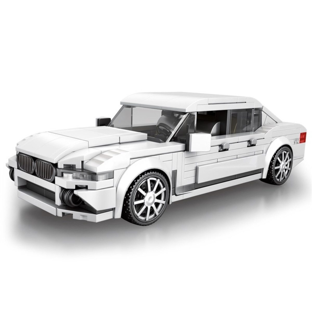 Reobrix 398 Spielbausteine, (Klemmbaustein Set, 398 St., 398-teiliges Fahrzeugmodell im Maßstab 1:24), Moderne Luxuslimousine im Maßstab 1:24