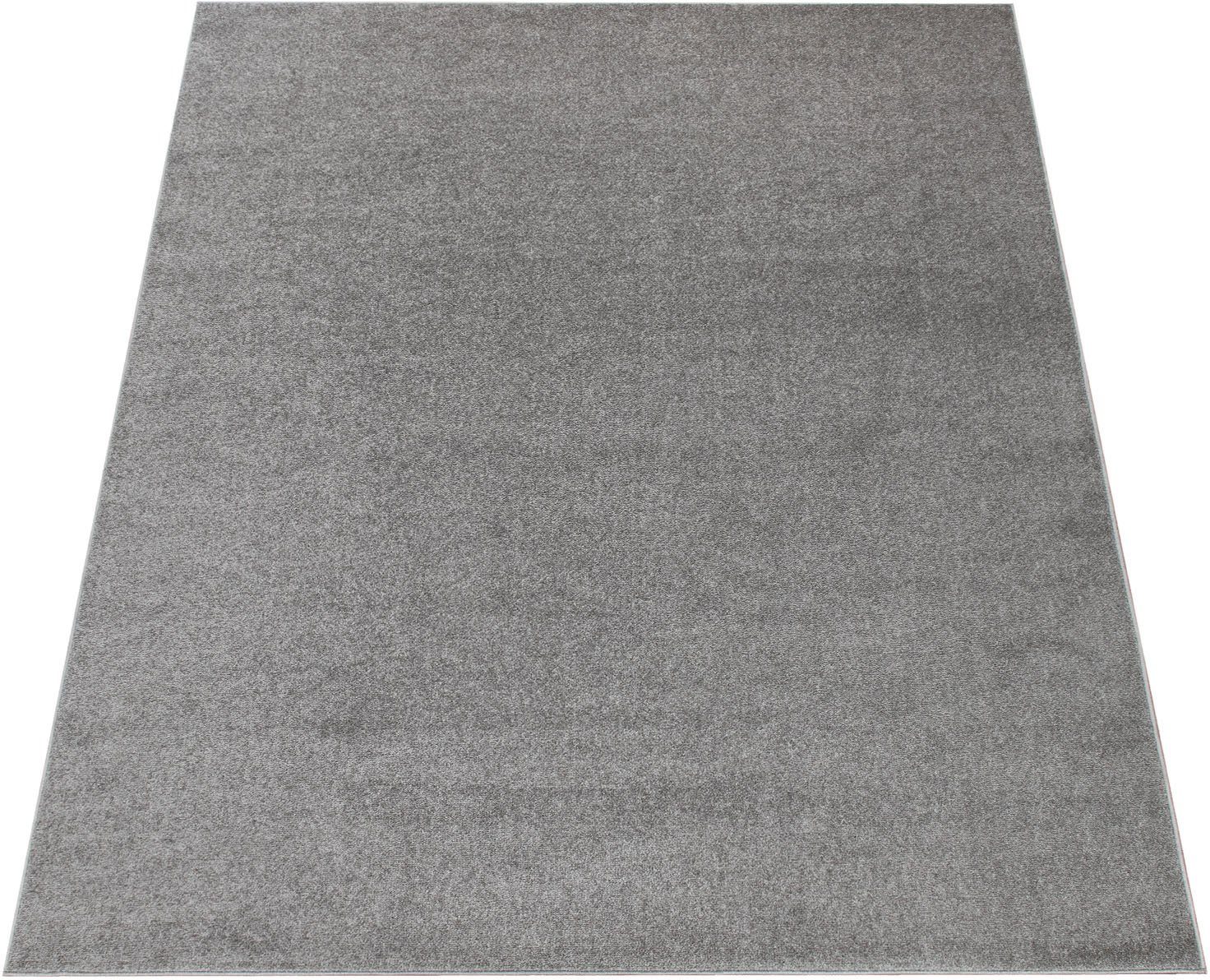 Paco Home Teppich Porto 890, rechteckig, Höhe: 13 mm, Kurzflor, Uni-Farben, ideal im Wohnzimmer & Schlafzimmer