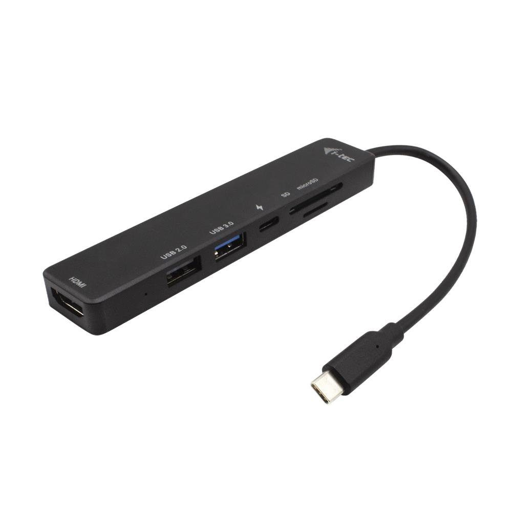 I-TEC Laptop-Dockingstation USB-C Travel Easy Dockingstation 4K HDMI Power  Delivery 60W, SD- und microSD-Kartenleser