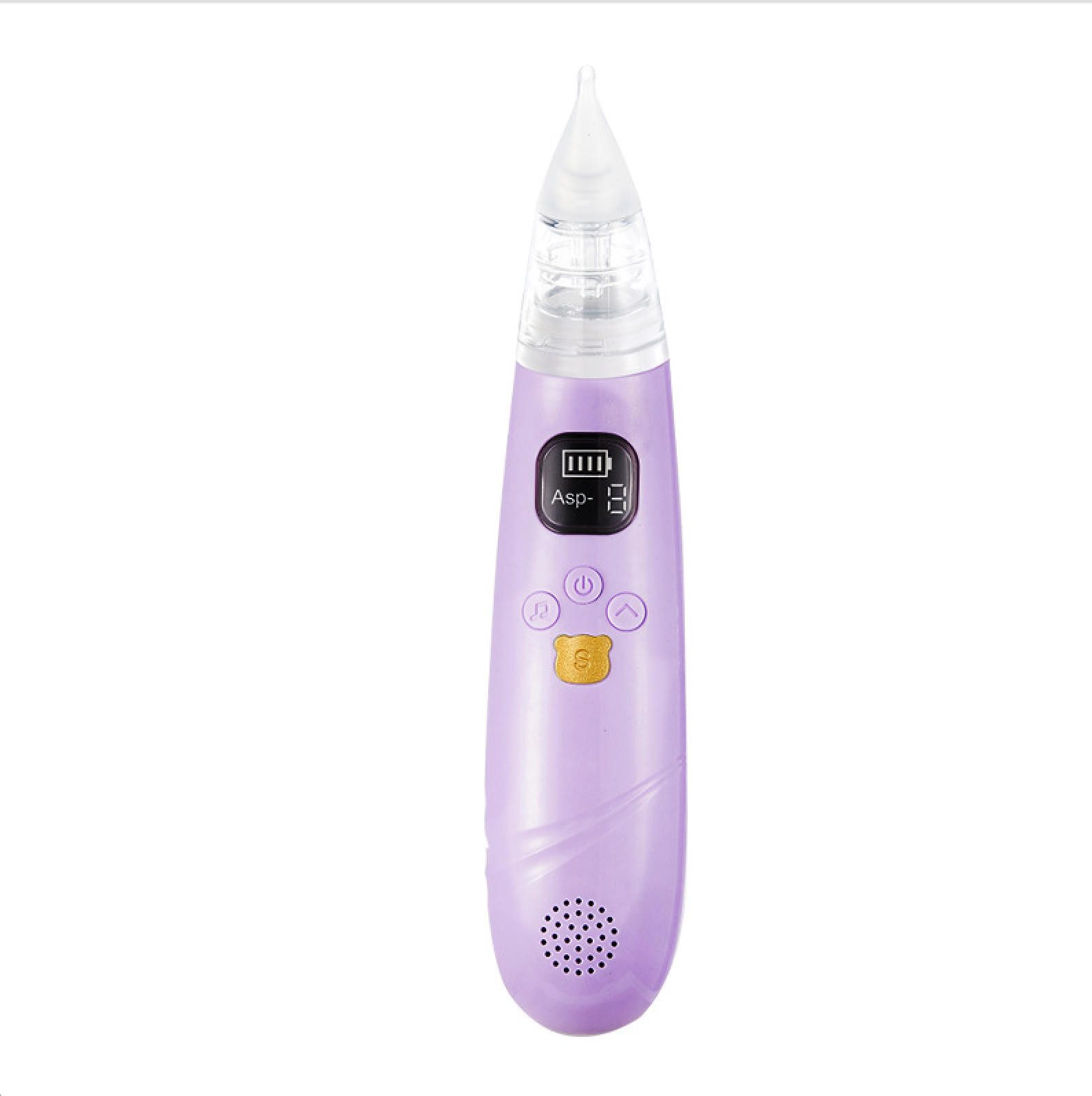 AURIVION Nasensauger Nasensauger für Kinder, automatisch mit 3 Saugstufen, Set 6-tlg., Nasal Aspirator zur schnellen und hygienischen Reinigung, Elektrischer Nasenreiniger Baby & Kinder sicher & sanft