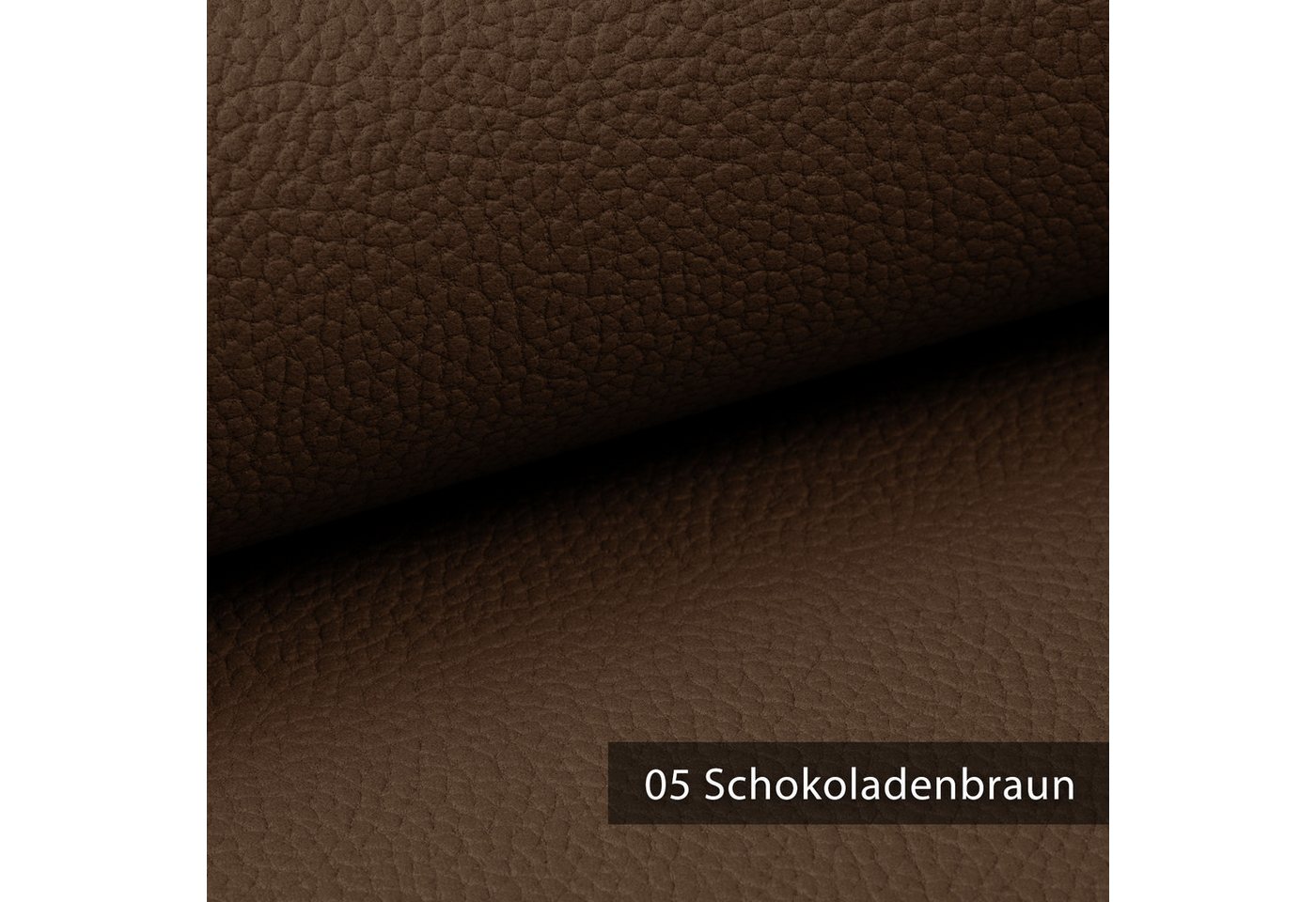 Thumbnail - novely® Stoff exquisit OLIVERA - Ultraweicher Möbelstoff in Echtlederoptik, Schwer Entzündbar, Robust, Meterware, 1lfm