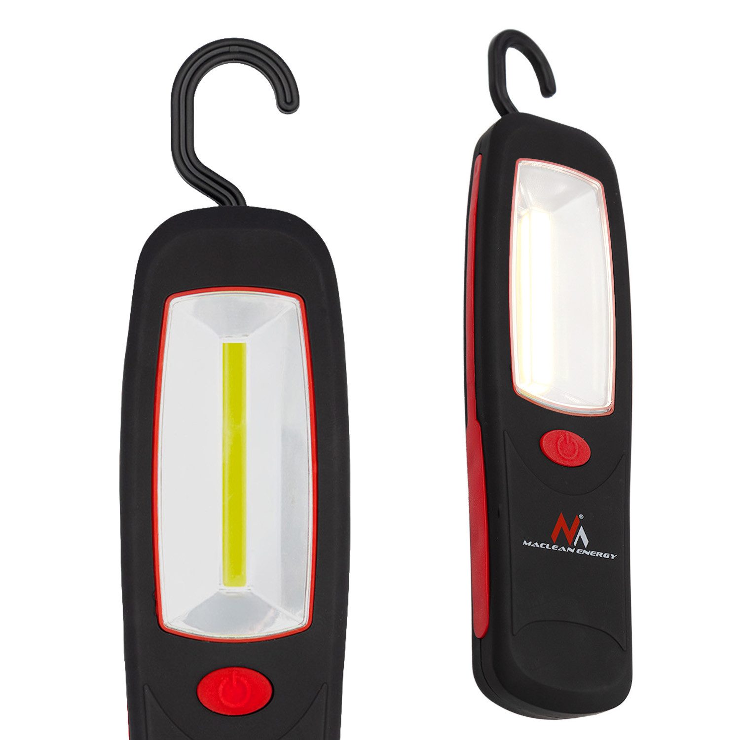 Maclean Arbeitsleuchte MCE03 4COB-LED-Werkstattlampe mit Magnet & Haken, LED fest integriert, für Auto, Garage, Werkstatt, Camping, Angeln, Heimwerker