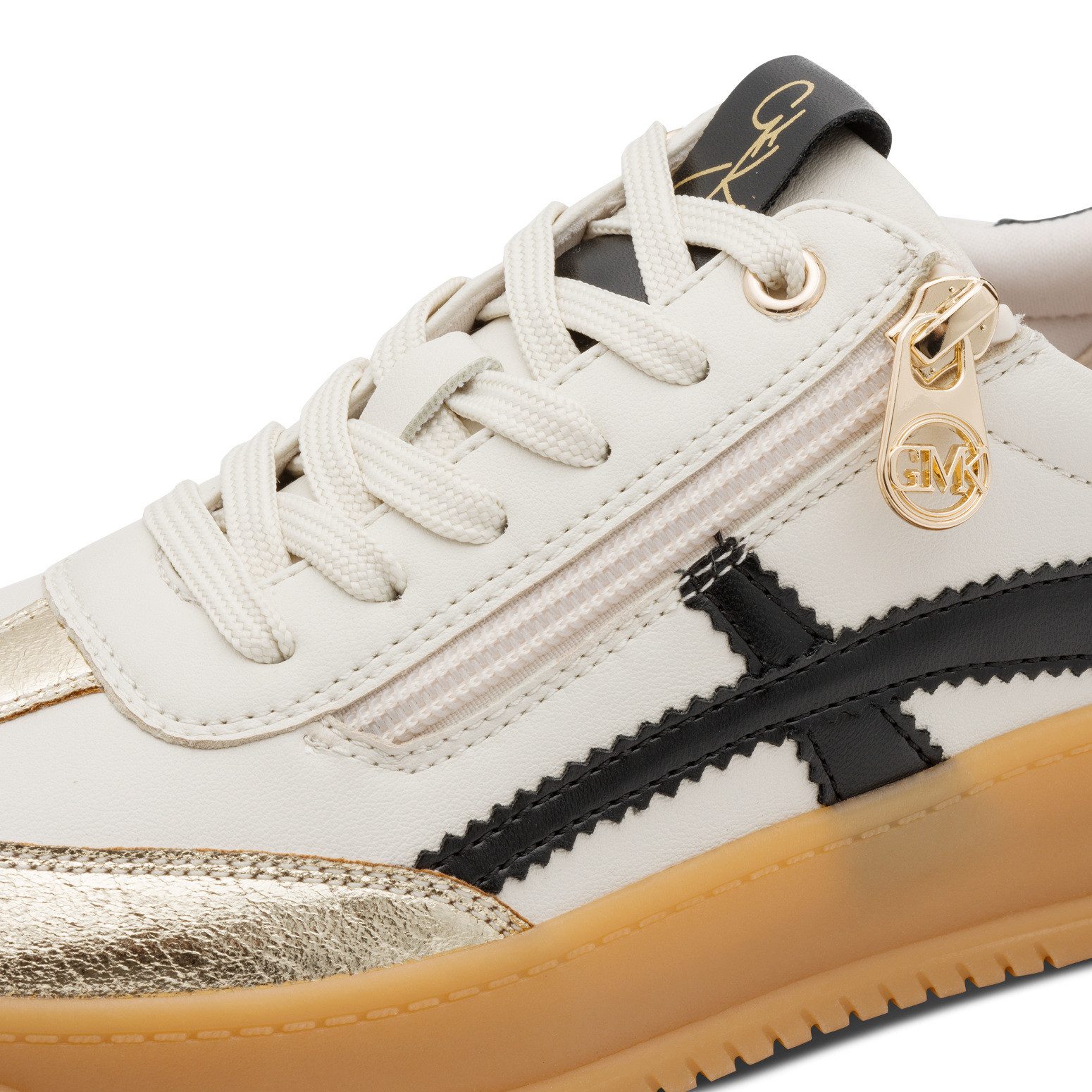 MARCO TOZZI by GMK Plateausneaker Freizeitschuh, Halbschuh, Schnürschuh mit Kontrastbesätzen