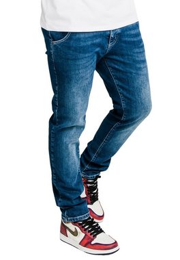 Siksilk Skinny-fit-Jeans SikSilk Jeans Herren RECYCLED DENIMS SS-18039 Midstone