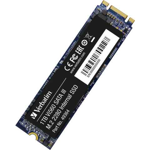 Verbatim Vi560 S3 M.2 interne SSD (1 TB) 560 MB/S Lesegeschwindigkeit, 520 MB/S Schreibgeschwindigkeit
