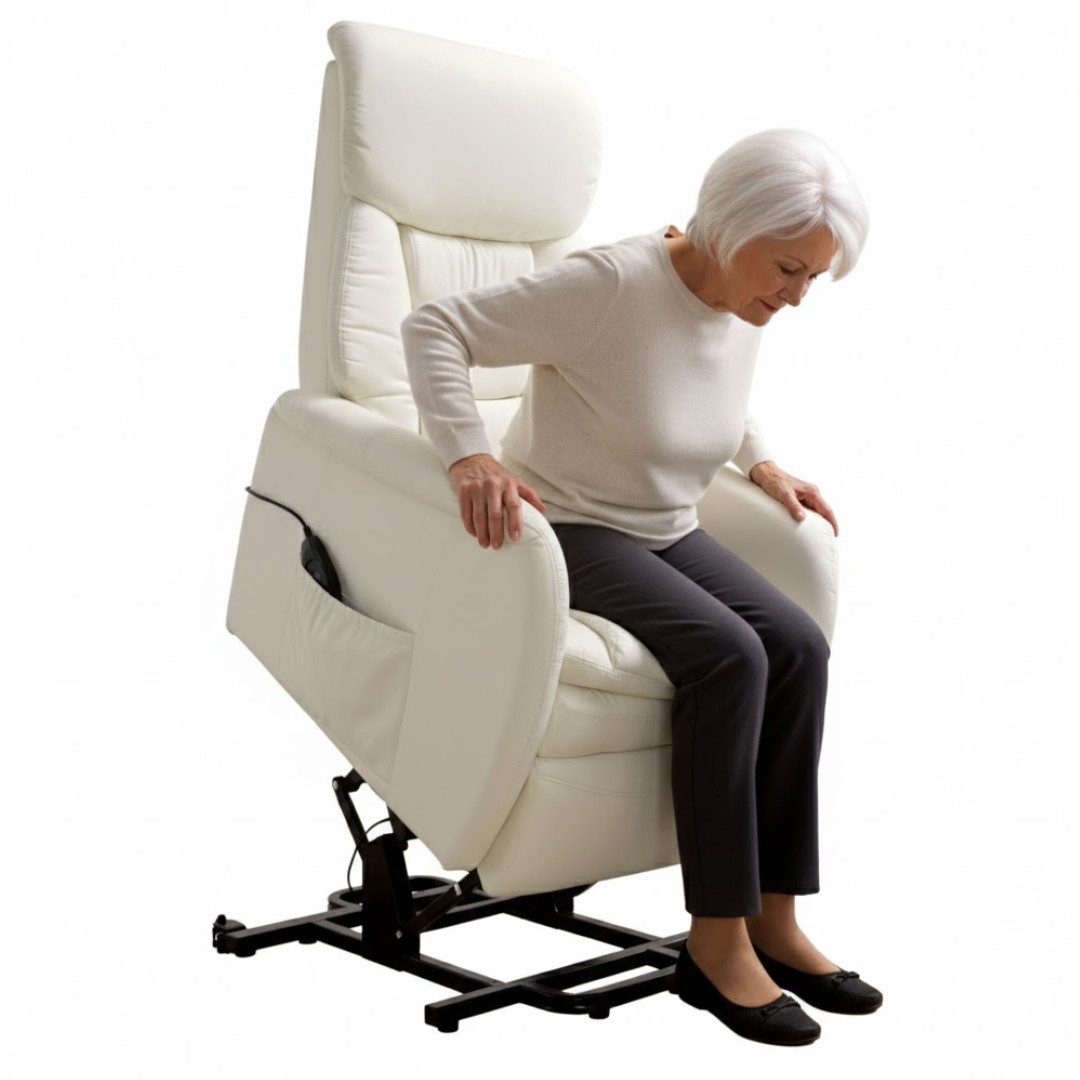 abc HOME Sessel Elektrisch, Massage, Aufstehfunktion, Liegefunktion, Elektrisch verstellbar