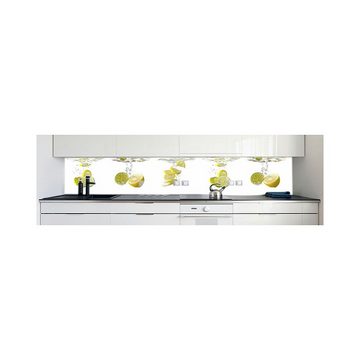 DRUCK-EXPERT Küchenrückwand Küchenrückwand Zitronen Wasser Hart-PVC 0,4 mm selbstklebend