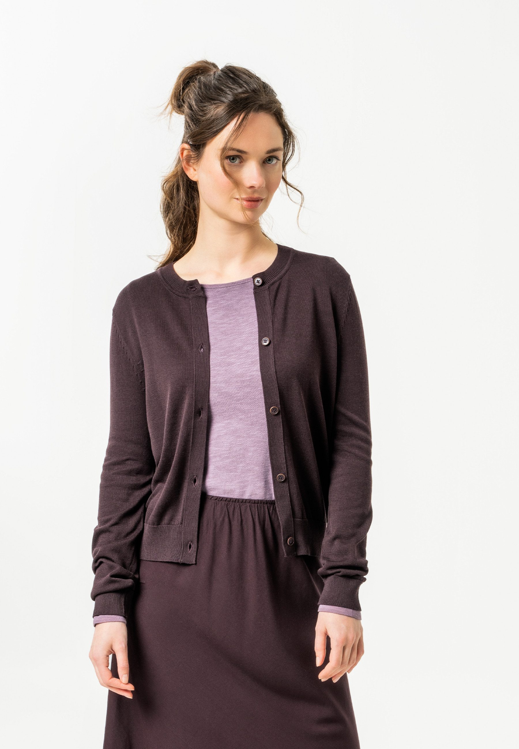 LIVING CRAFTS Strickjacke SCARA GOTS zertifiziert