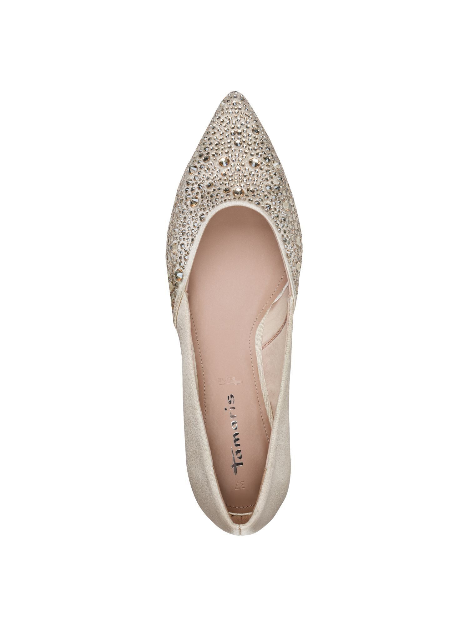 Tamaris ANTIslide, TOUCH-IT flach Trichterabsatz Ballerina ANTIslide