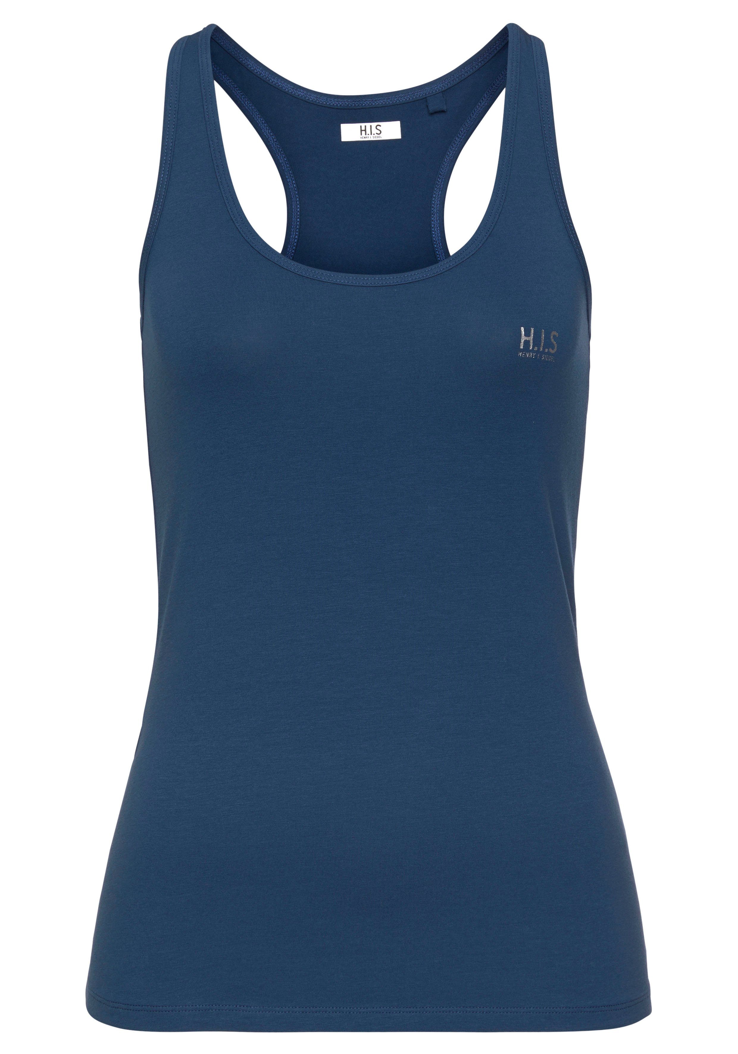 H.I.S Tanktop (Packung, 3er-Pack) Softer Feinripp mit elastischer Baumwolle für hohen Tragekomfort