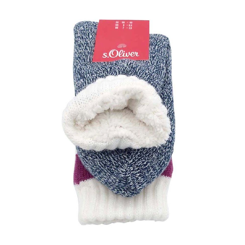 s.Oliver Socken Kuschelsocken mit Teddyfellfütterung von günstig online kaufen