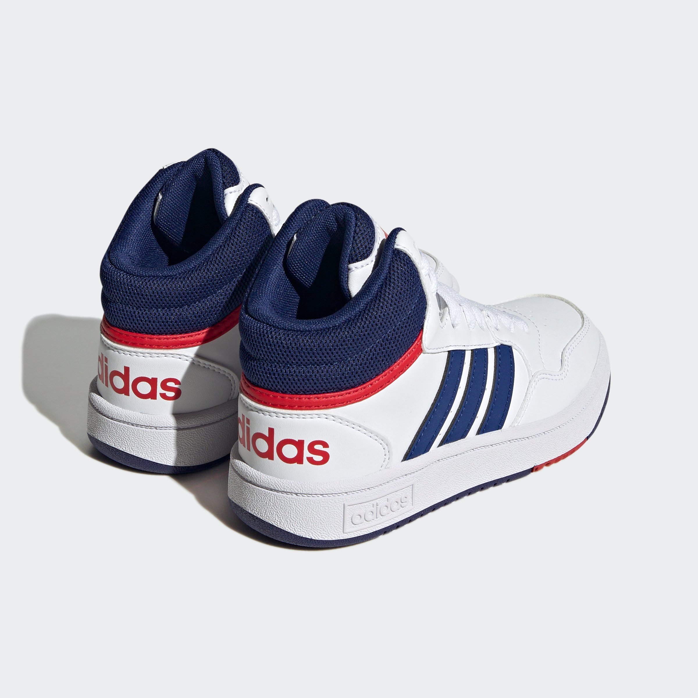 adidas Sportswear Sneaker HOOPS MID weiß-blau