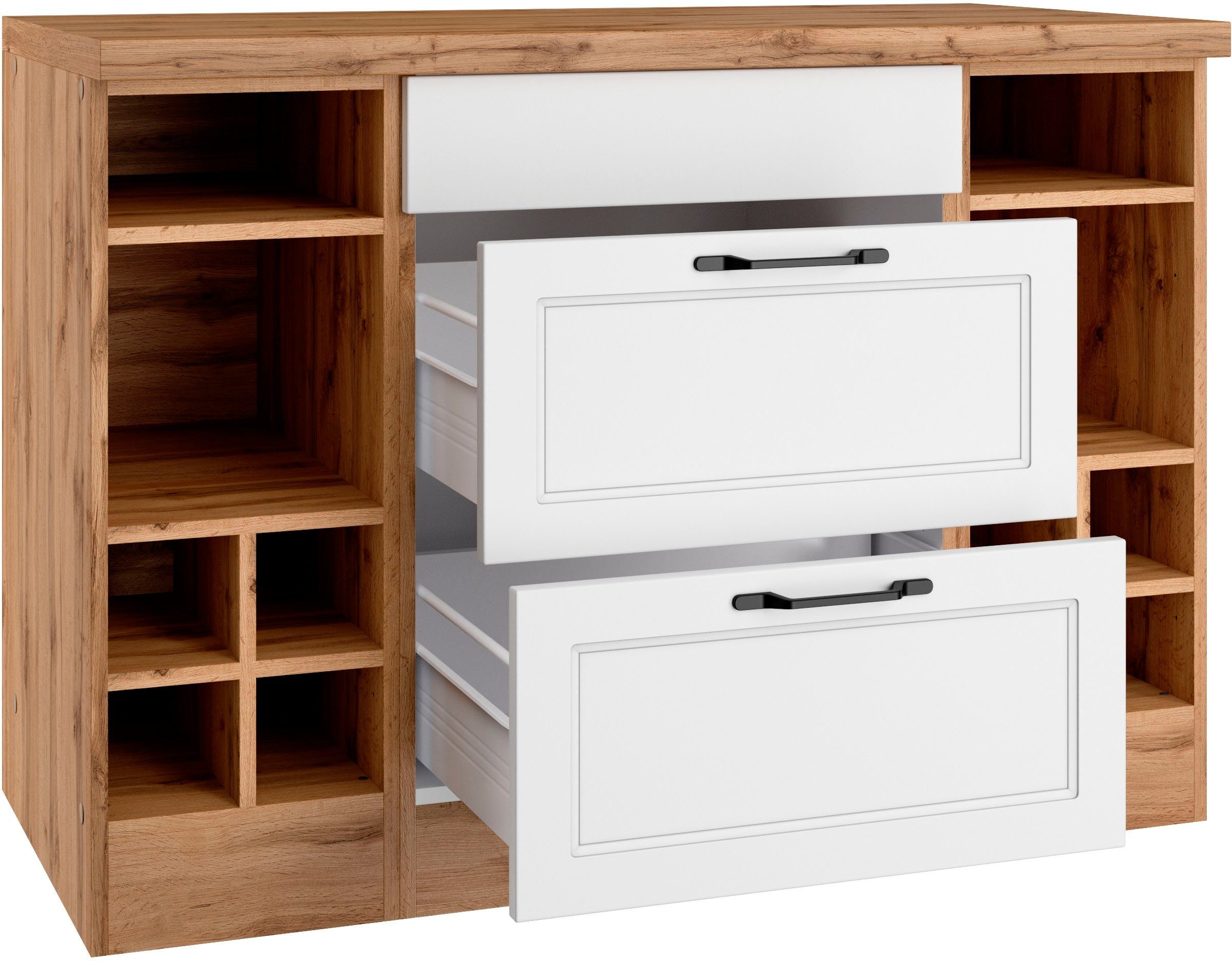 KOCHSTATION Kochfeldumbauschrank KS-Lana Breite 120 cm