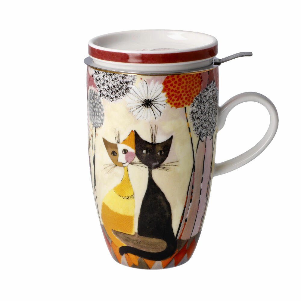 Goebel Tasse Rosina Wachtmeister - Soffioni, Fine Bone China, Metall