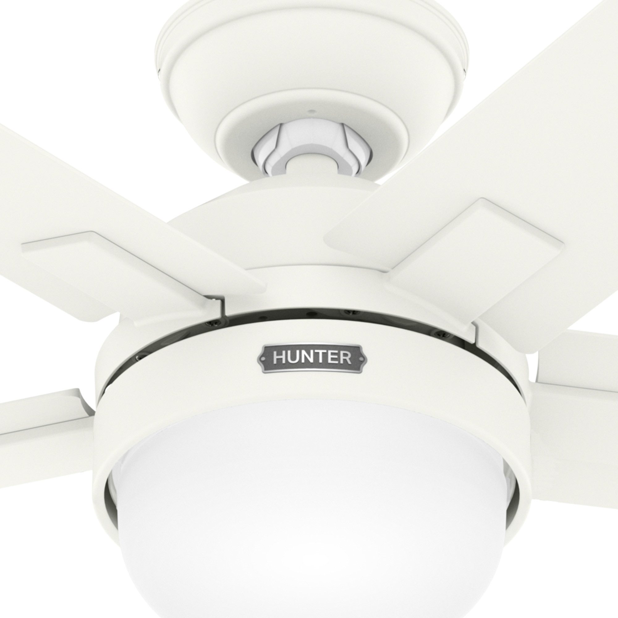 Hunter Deckenventilator Deckenventilator Zeal Weiß mit Licht & Fernbedienung