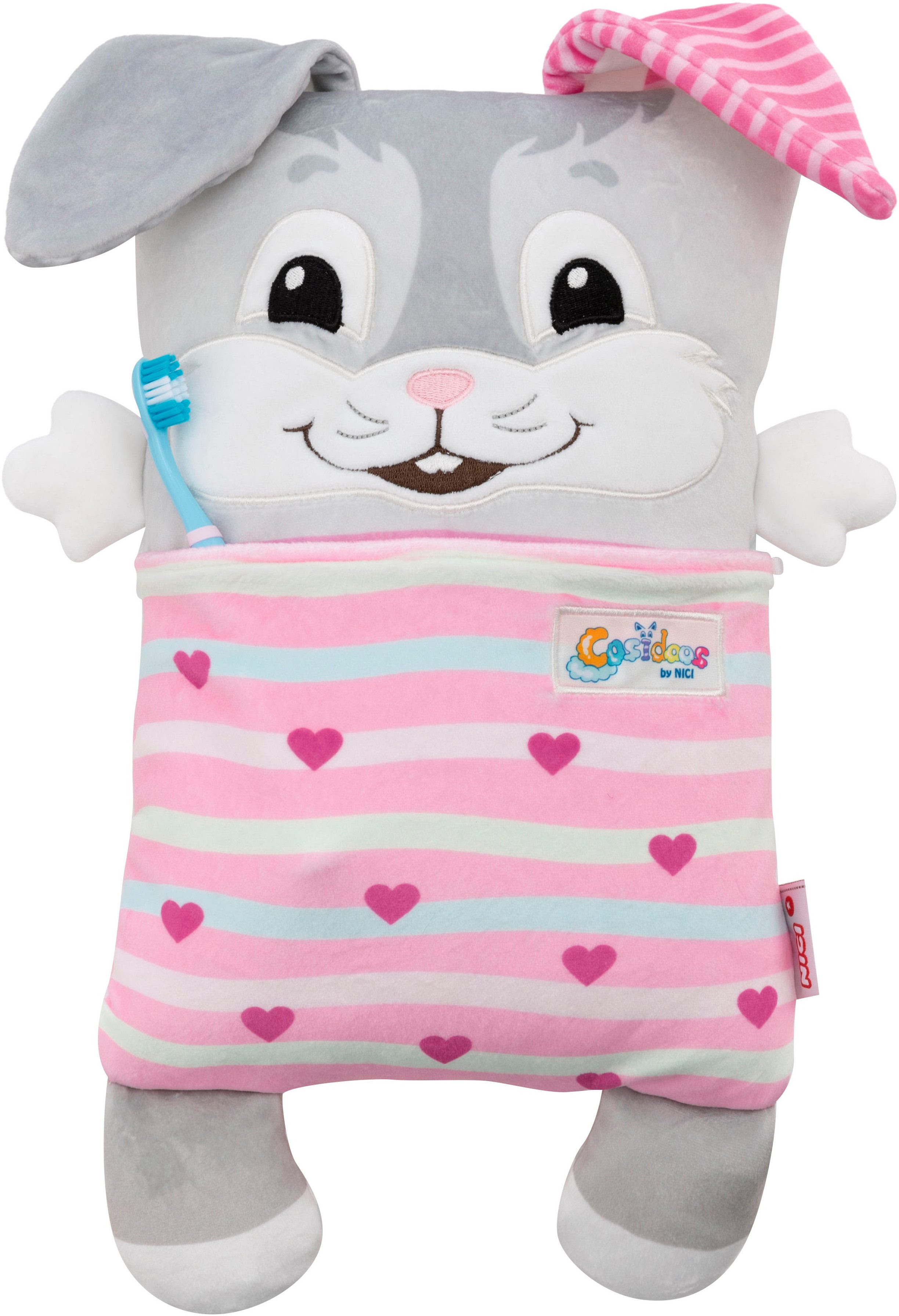 Nici Kuscheltier Cosidoos, Hase mit Wendefunktion 30x20 cm