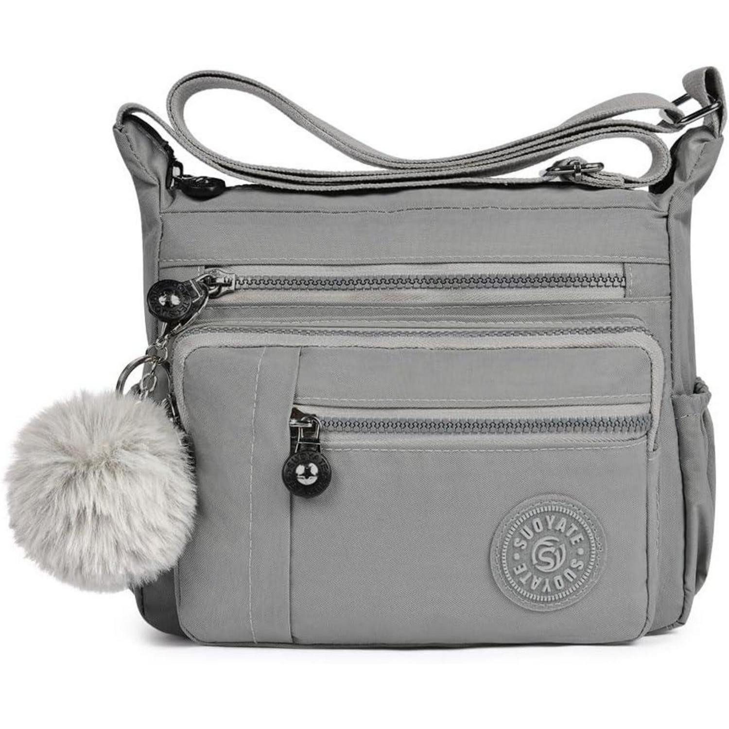 Umhängetasche Nylon Umhängetasche Damen Schultertasche Multi Pocket Größere