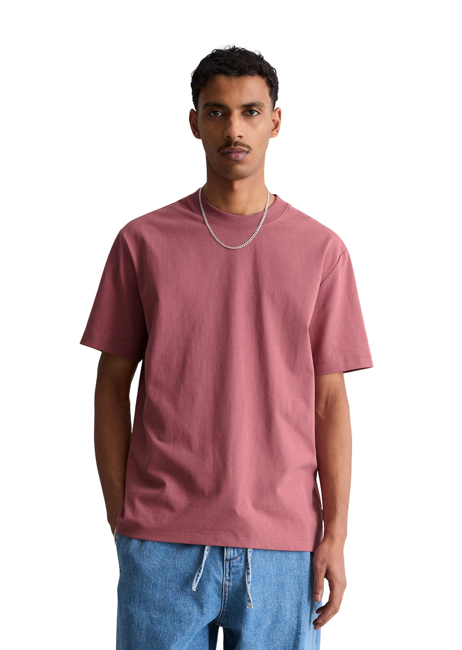 Marc O'Polo DENIM T-Shirt aus schwerem Bio-Baumwoll-Jersey