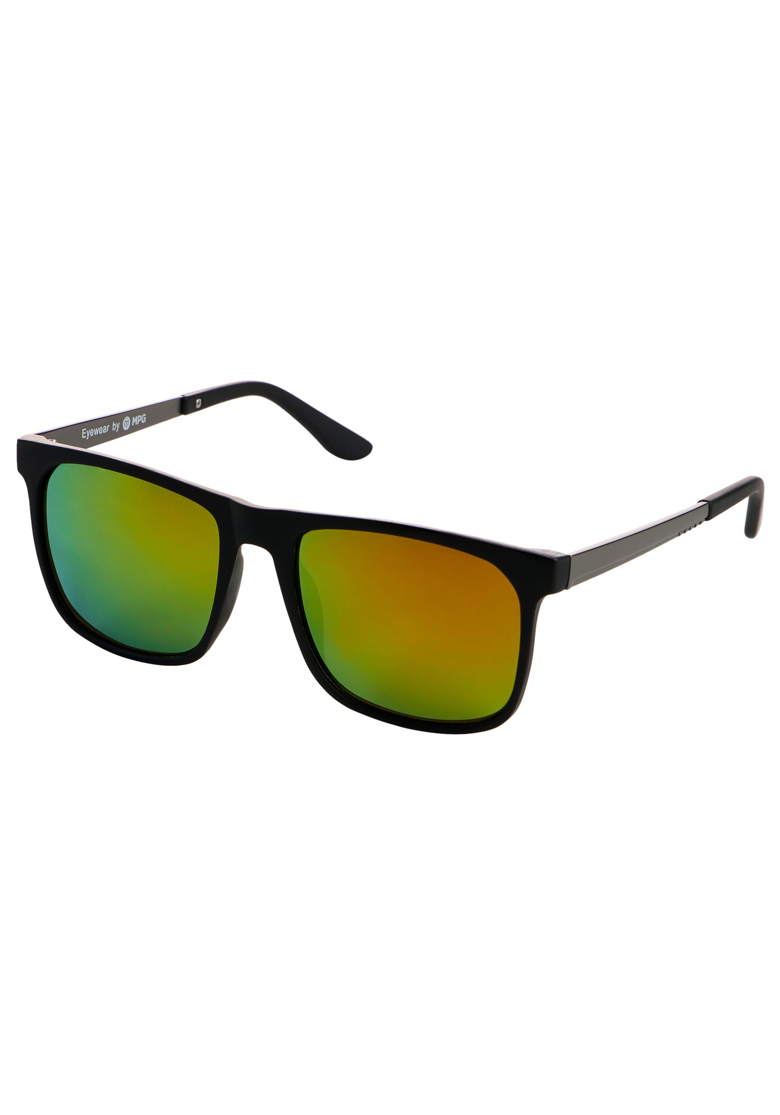 Man's World Sonnenbrille sportlich-modischer Stil, rechteckige Vollrandfassung, schwarz matt – Bild 3 von 4