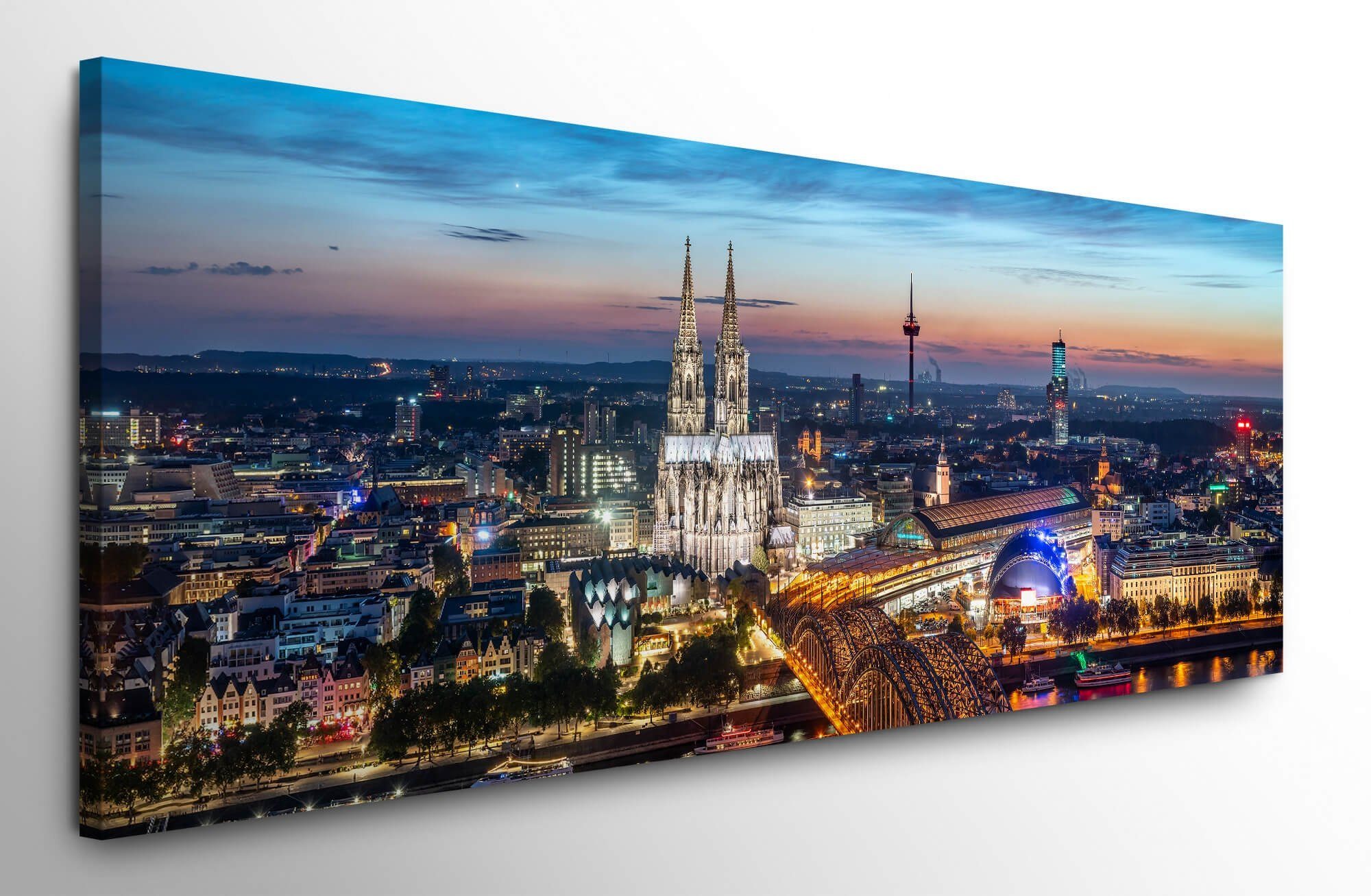 möbel-direkt.de Leinwandbild Bilder XXL Kölner Brücke günstig online kaufen