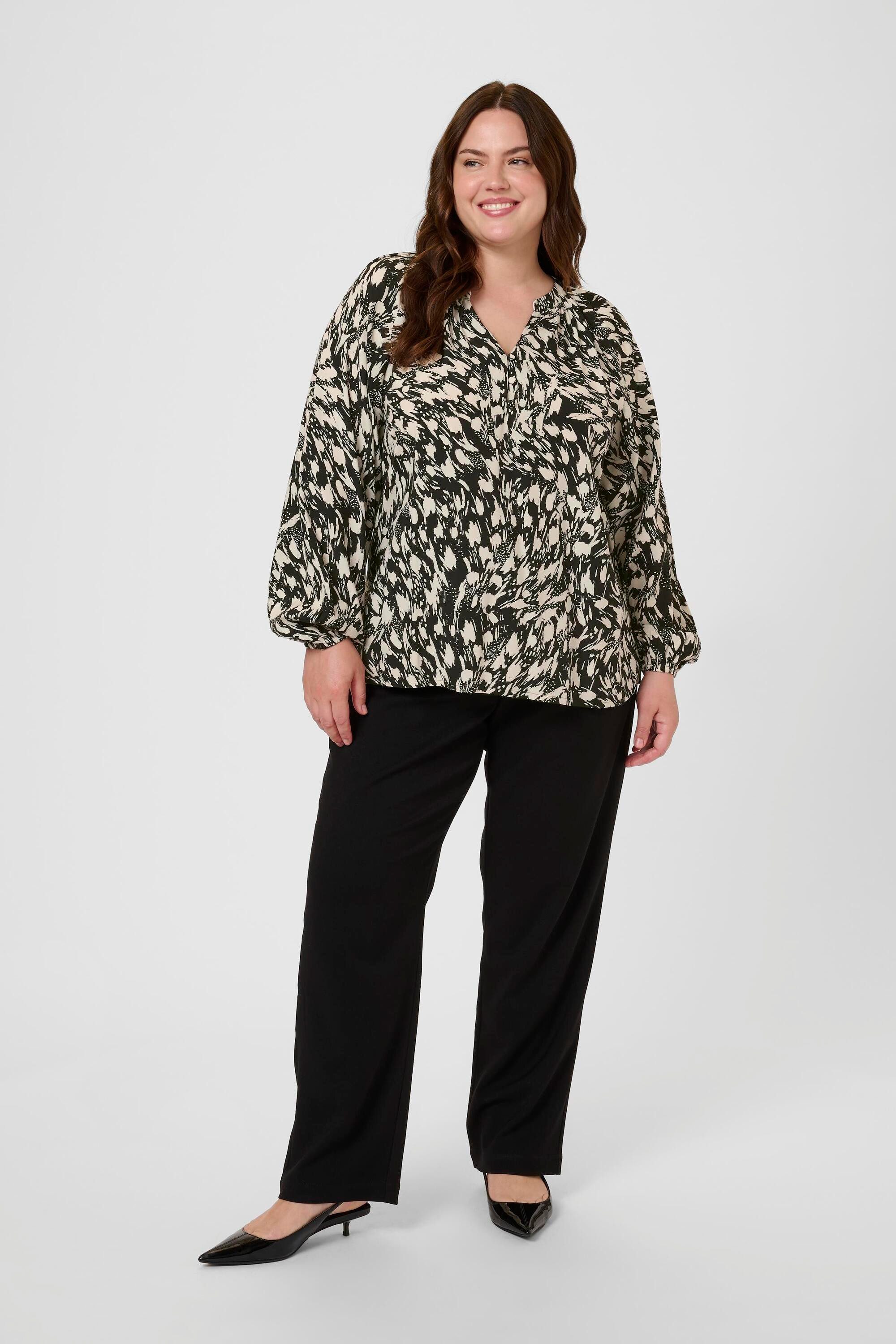 KAFFE Curve Kurzarmbluse Kurzarm-Bluse KCjamia Große Größen günstig online kaufen