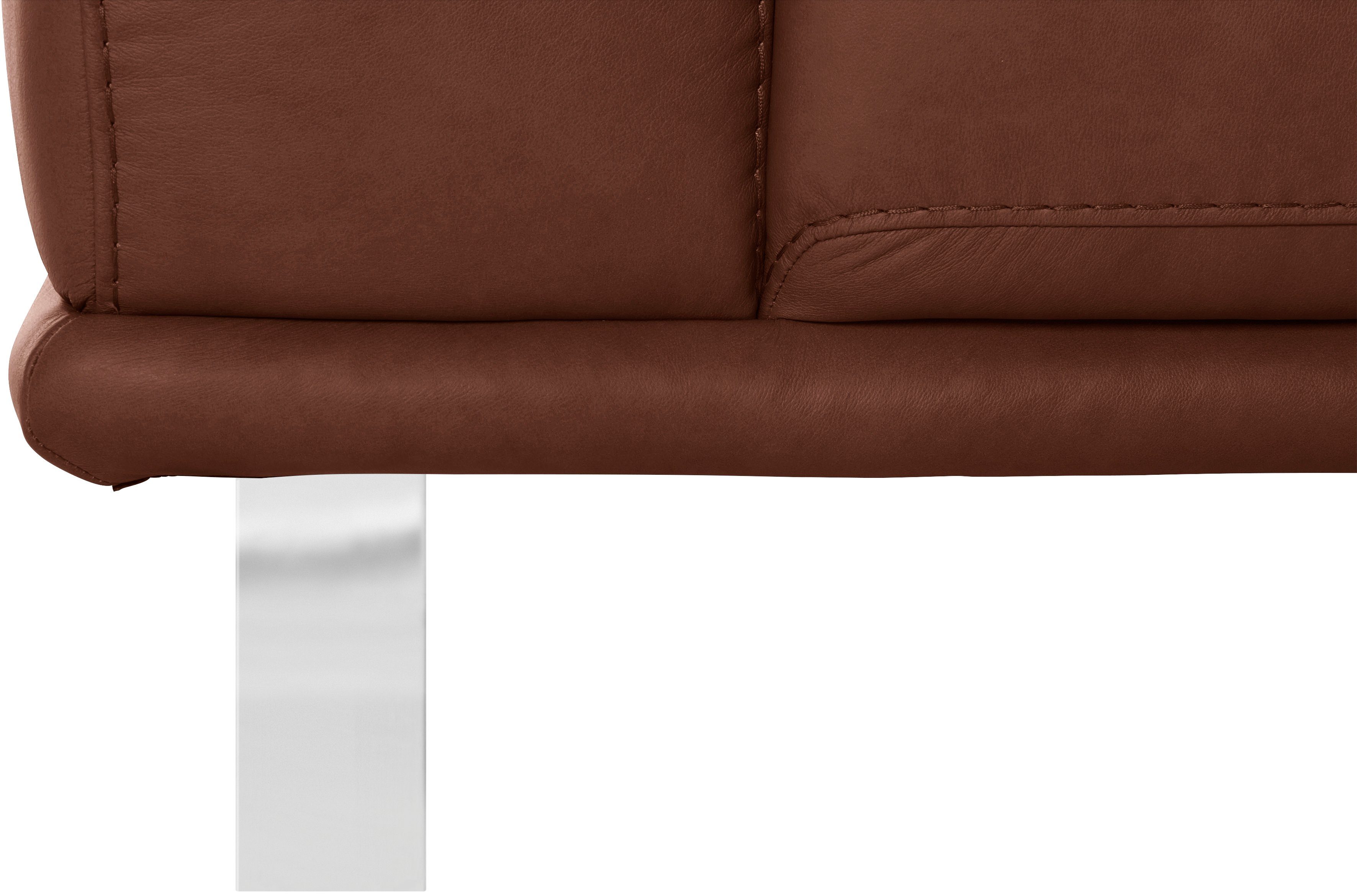 2,5-Sitzer glänzend, W.SCHILLIG Chrom mit Breite cm Metallkufen montanaa, 212 in