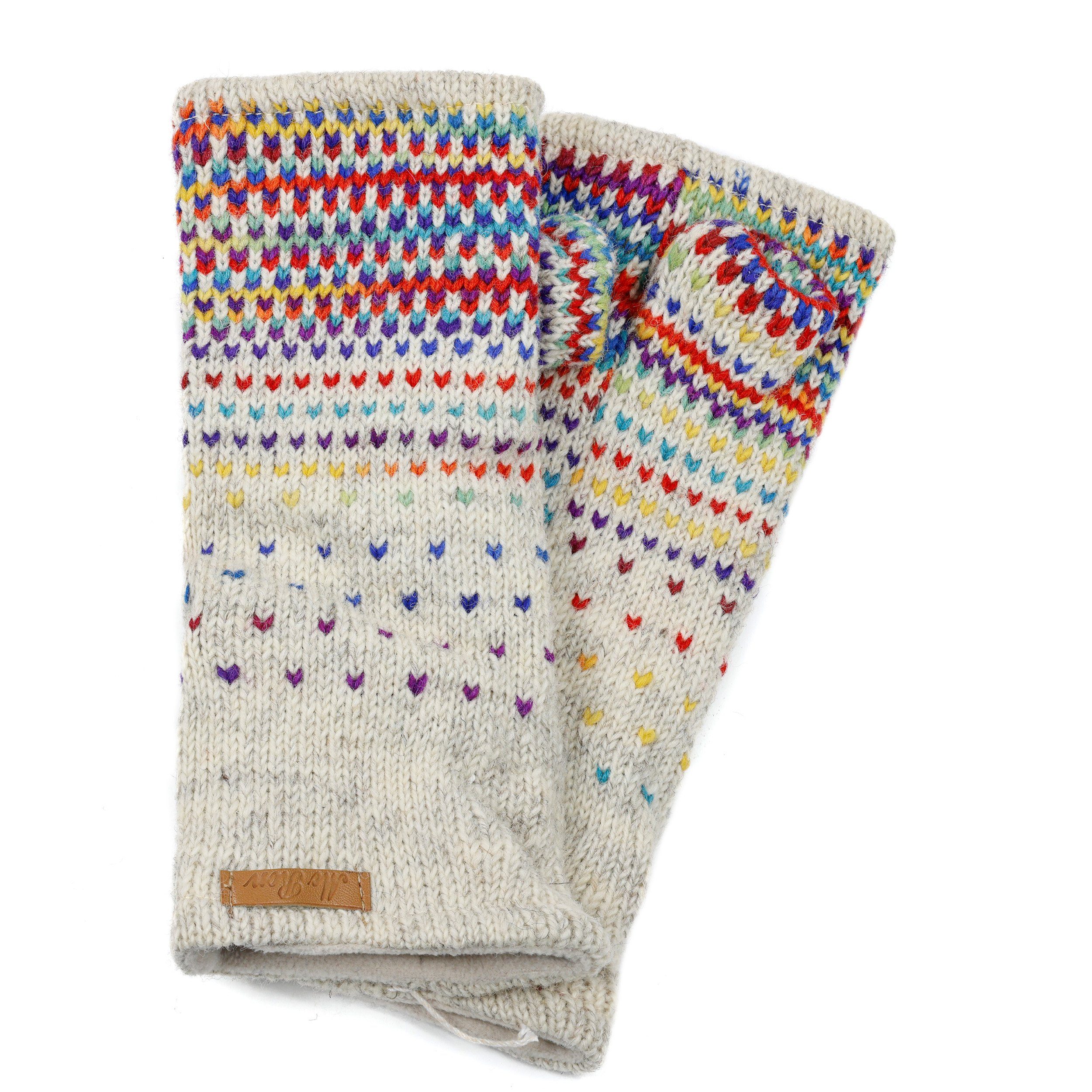 McRon Armstulpen Pulswärmer Modell Ida mit Daumen, mit hohem Schurwoll-Ante günstig online kaufen