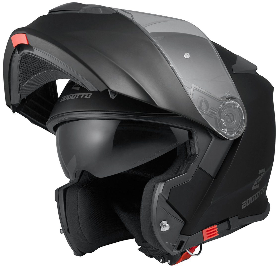 Bogotto Motorradhelm V271 Motorrad Klapphelm, Integriertes Sonnenvisier