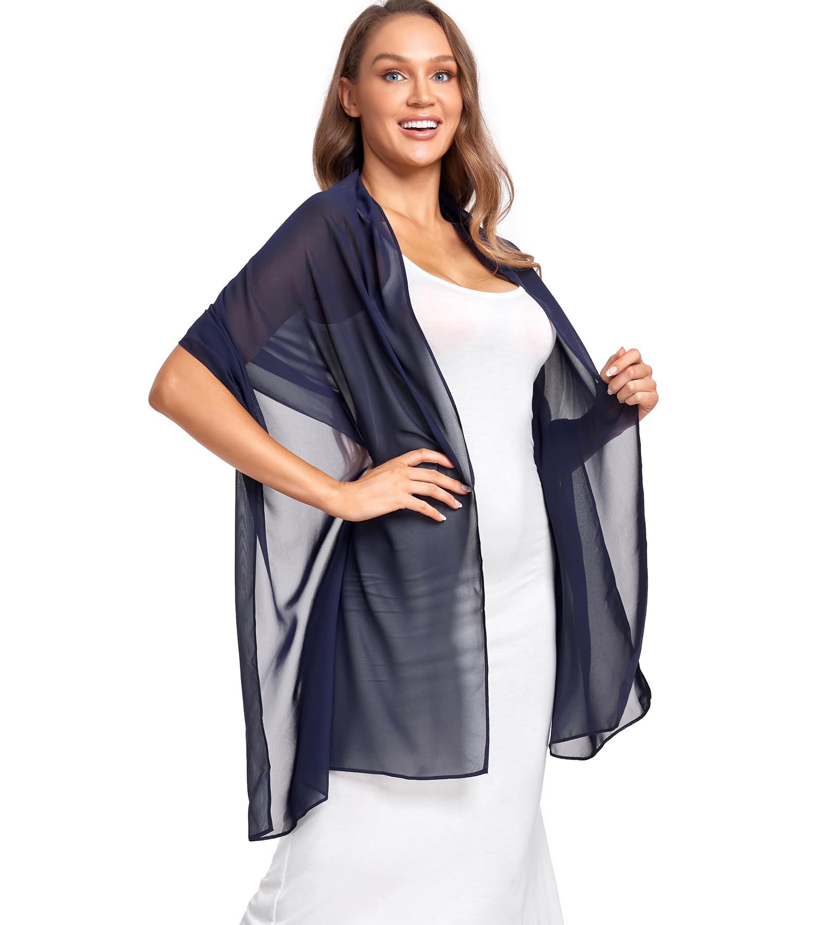 Cachito Modeschal Eleganter Damen Schal – Weiche Stola, (1-St), für Abendkleider, Hochzeiten & festliche Anlässe – Bild 5 von 5