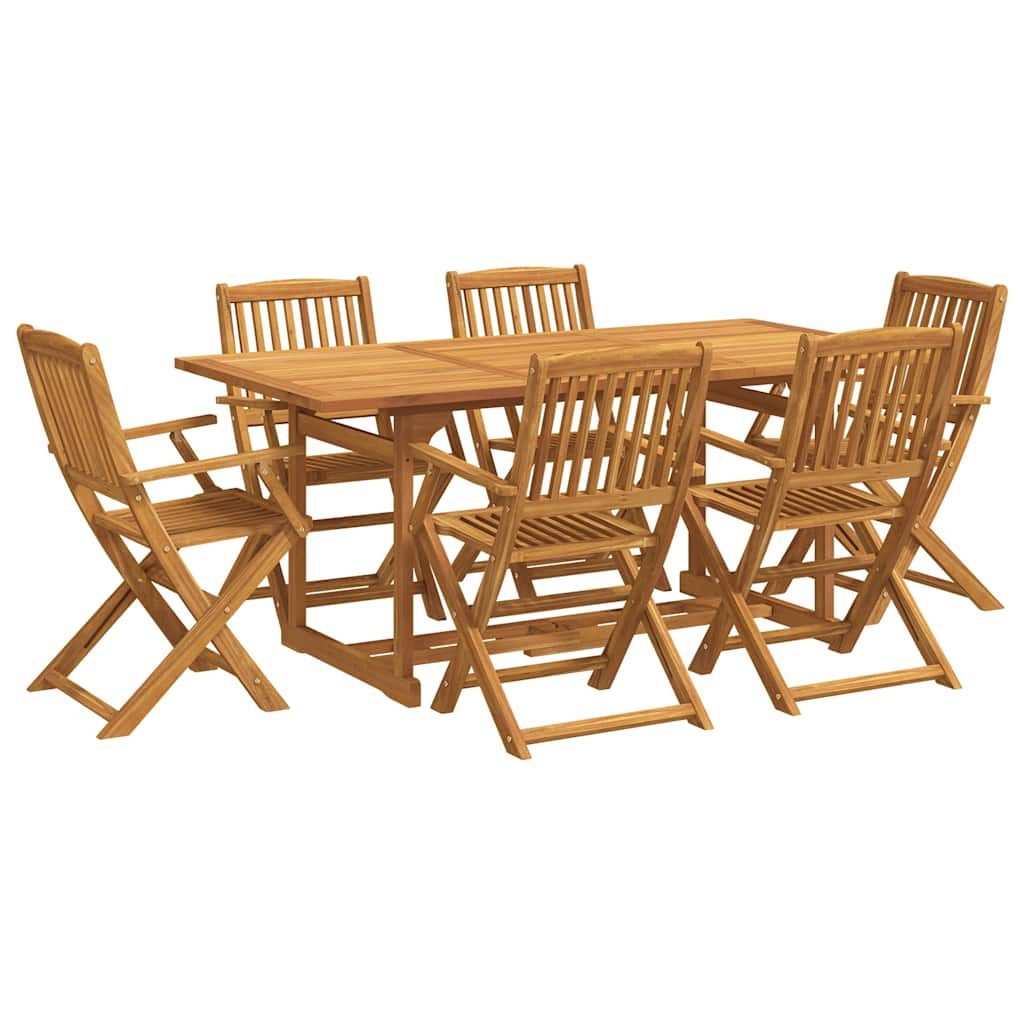 vidaXL Garten-Essgruppe 7-tlg. Garten-Essgruppe 180x90x75 cm günstig online kaufen