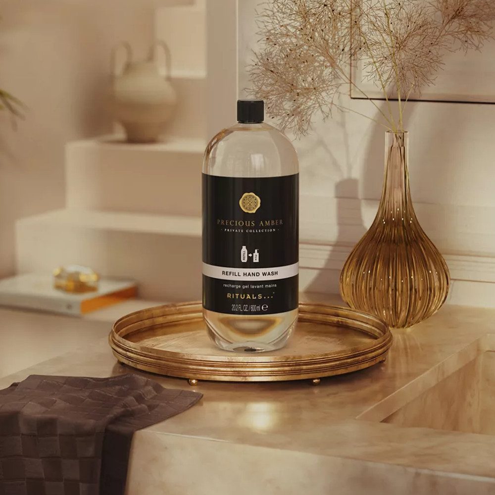 Rituals Flüssigseife Rituals Precious Amber Handseife Nachfüllpackung 600 ml, 1-tlg., pH-hautneutrale, seifenfreie Formel
