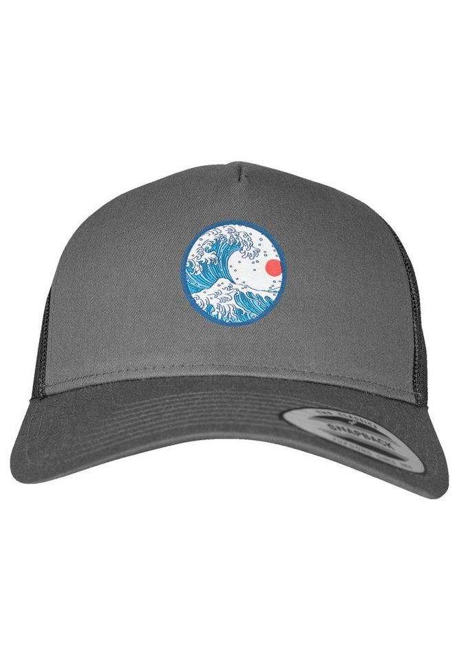 F4NT4STIC Schirmmütze Retro Trucker Cap Kanagawa Print