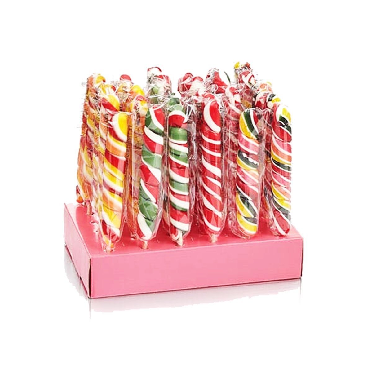 NAWARRA Süßigkeit, Nawarra Twist Spirale mit Fruchtgeschmack 80g 2x 30 Lolly Display