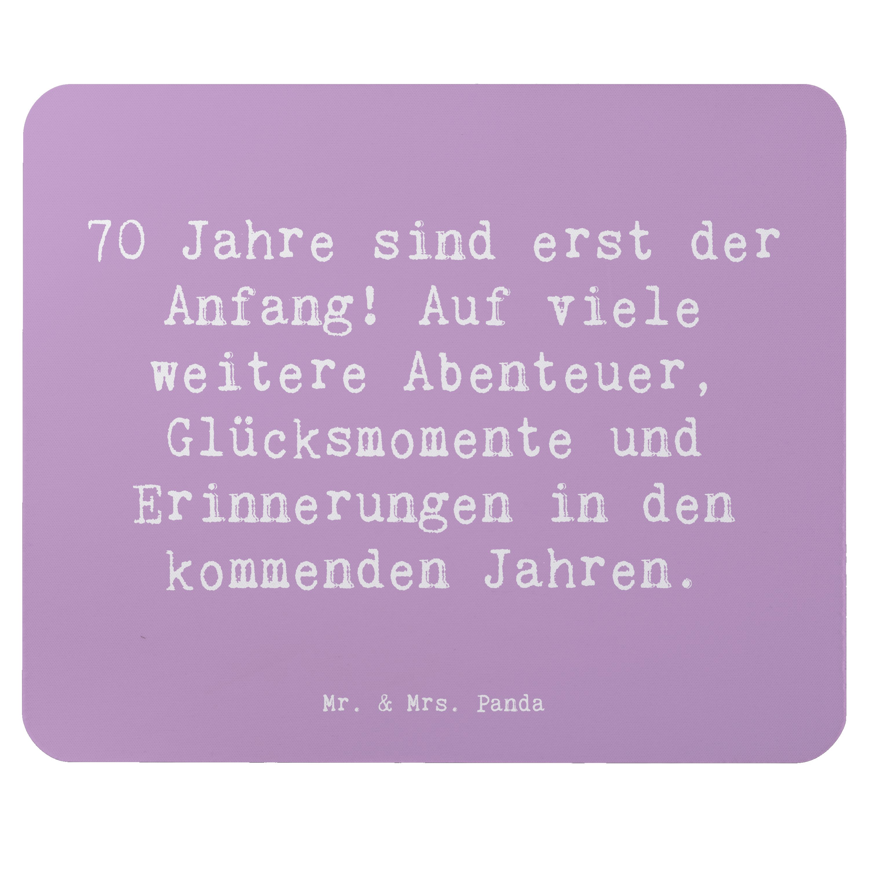 Mr. & Mrs. Panda Mauspad Mit Spruch – 24x19 Cm, Rutschfest, Aus Zellkautschuk, Perfekt Fürs Home Office