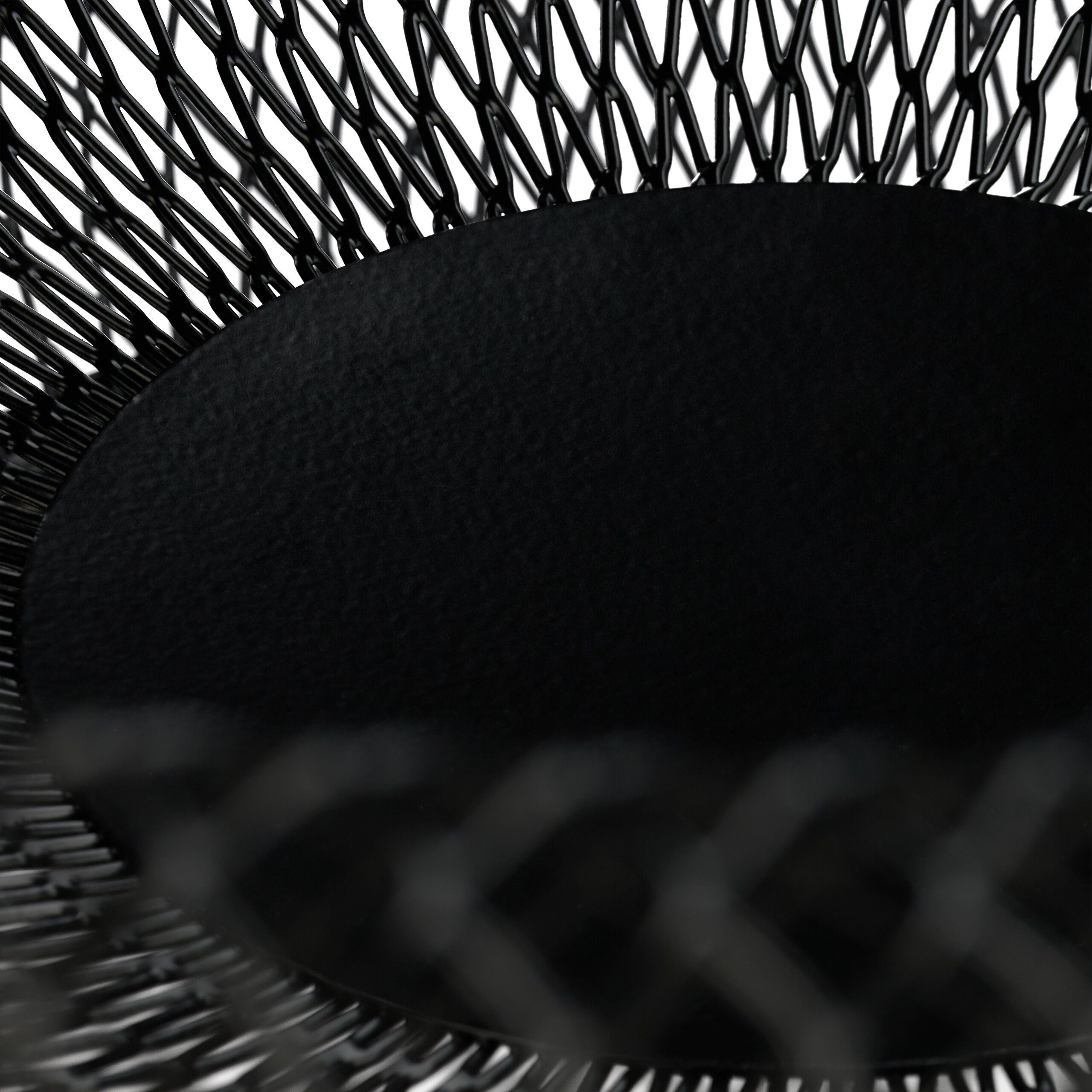 relaxdays Obstschale Doppelwandige Obstschale aus Metall, Eisen